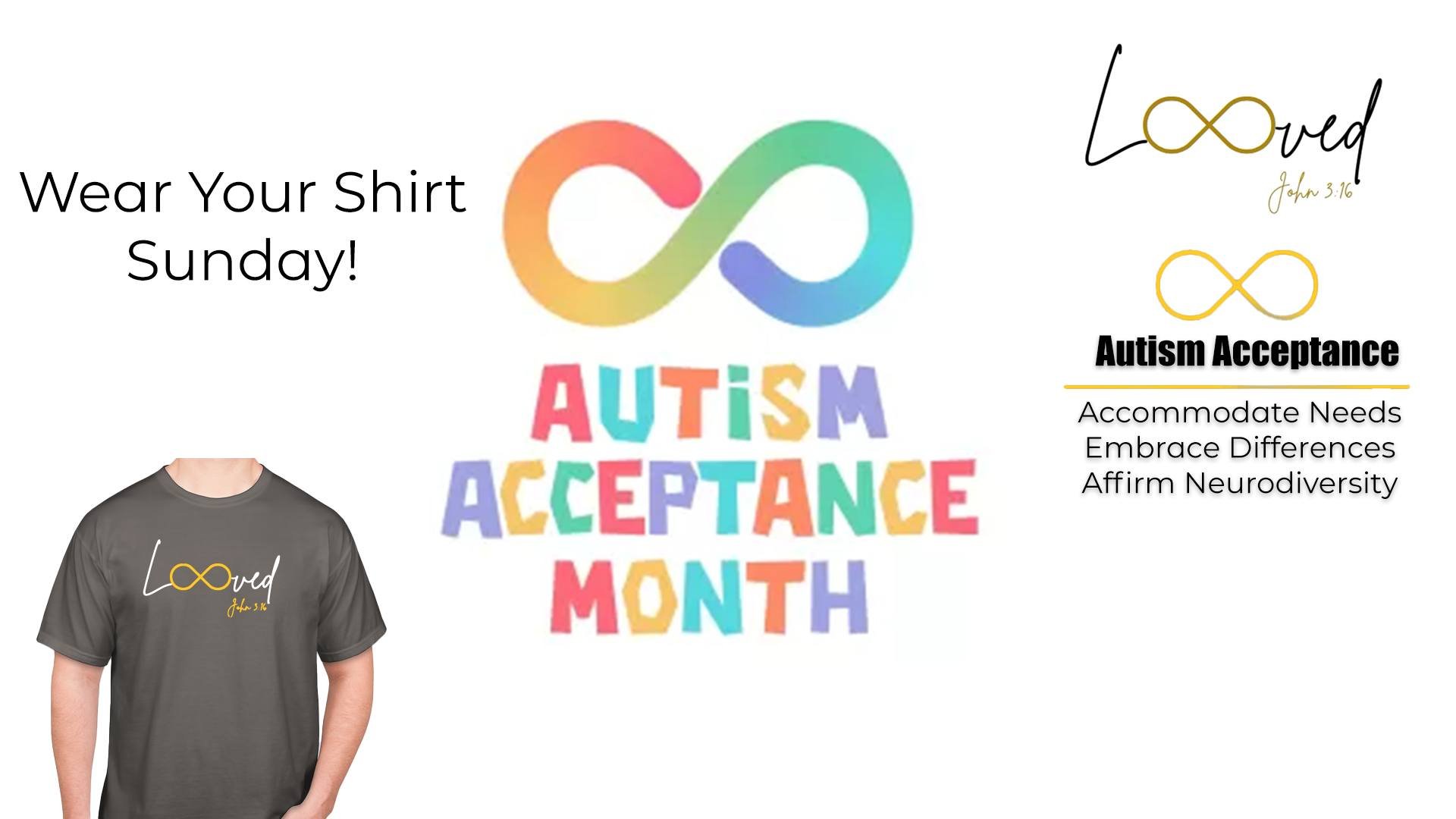 In honor of Autism Acceptance Month, wear your shirts this Sunday to show your support and raise awareness! 💙🧩 #AutismAcceptance #EBCSupports
