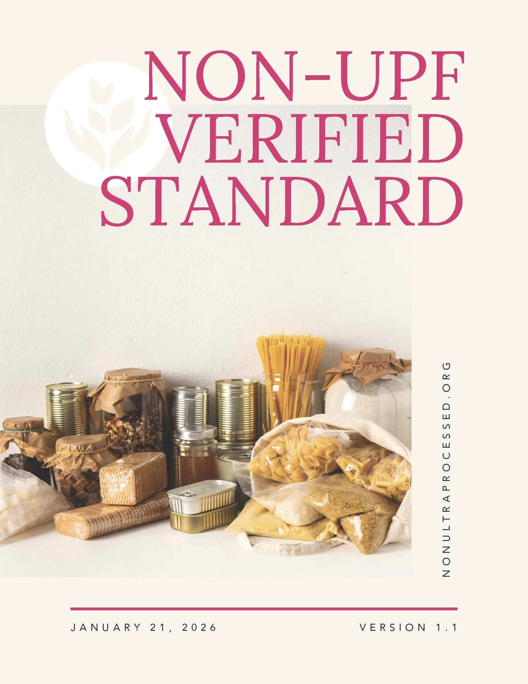 Non-UPF Verified Standard V1.1 Cover