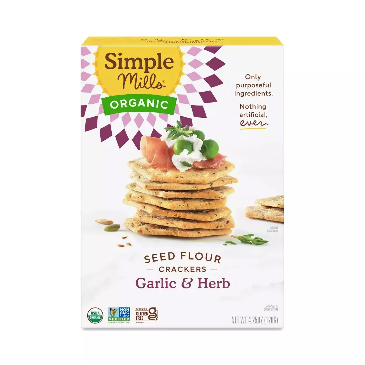 Simple Mills Organic Seed Flour Crackers, Garlic & Herb.jpg
