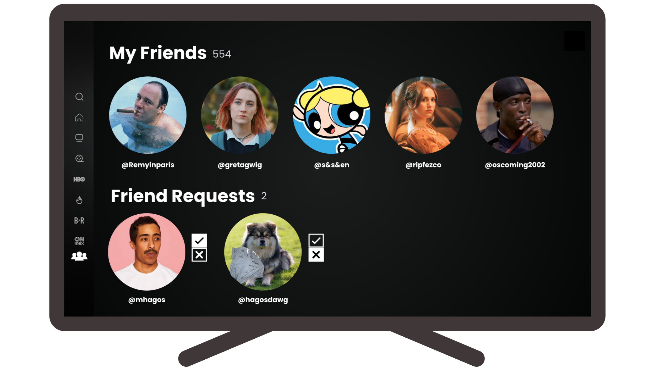 They will be able to add friends within their accounts, and no one will be able to see posts unless they are approved as friends.