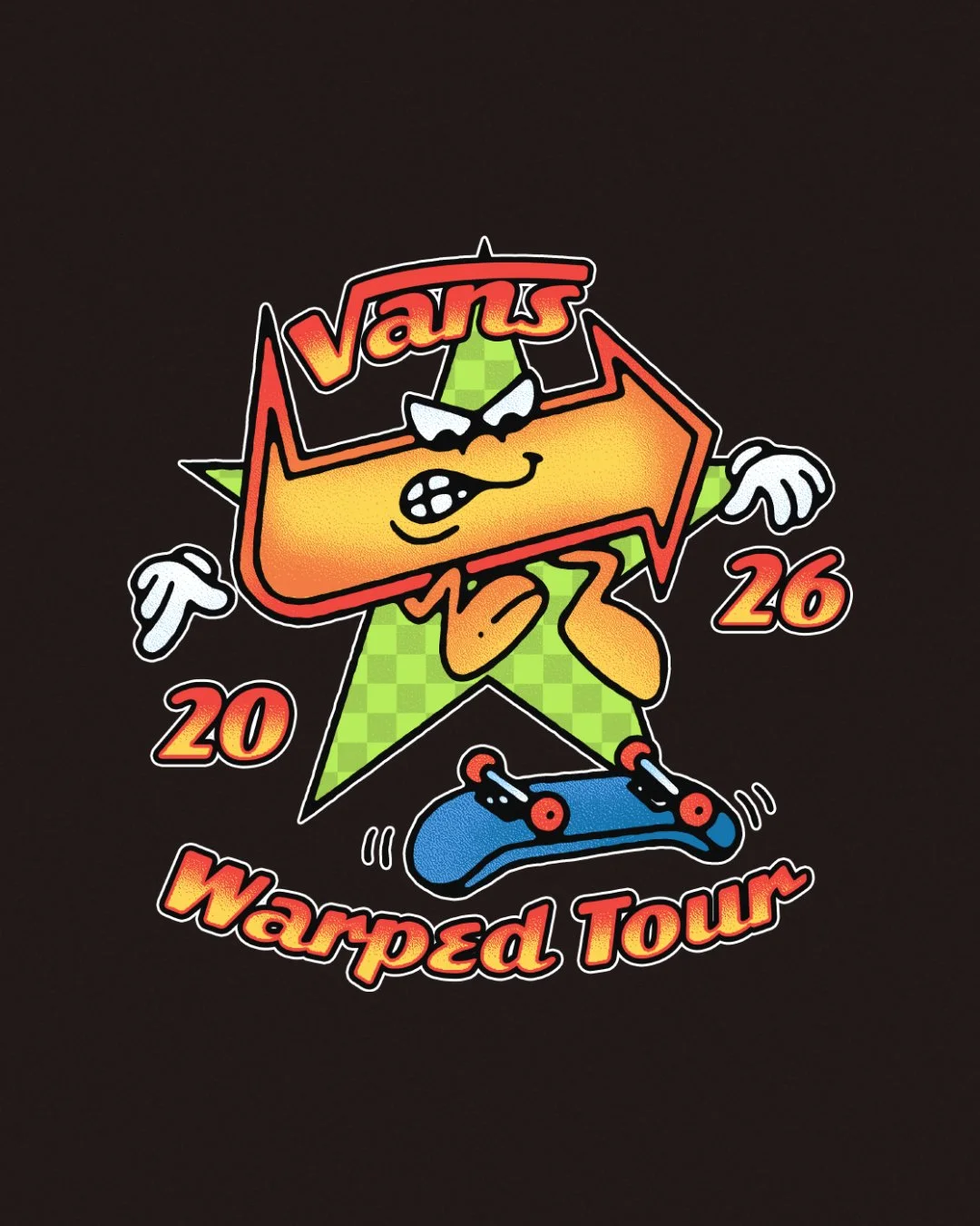 VANS WARPED TOUR: Unused graphic