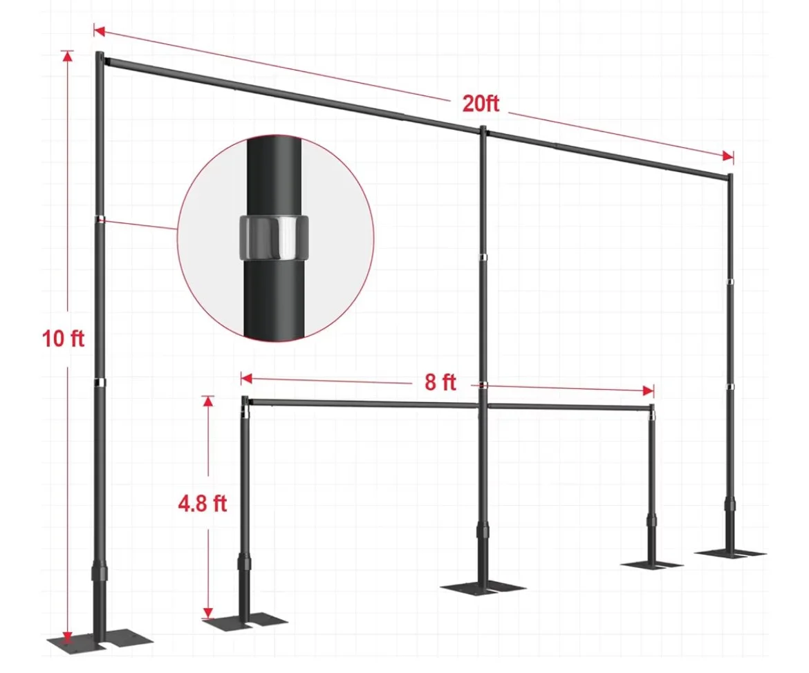 10x20 Backdrop Stand