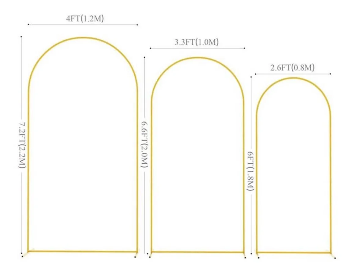 Gold Trio Arch Stand 