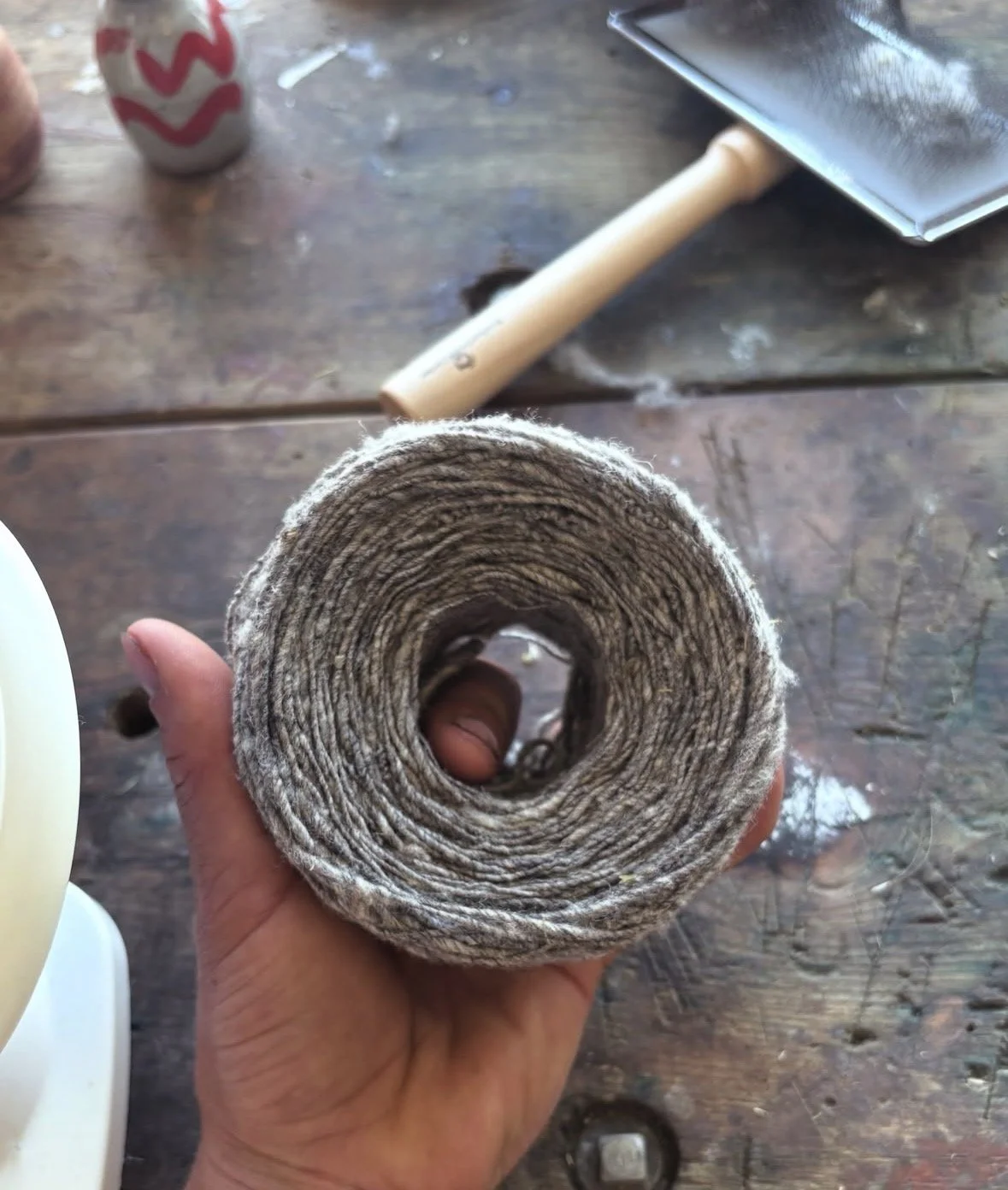 dollyflock wool spun yarn