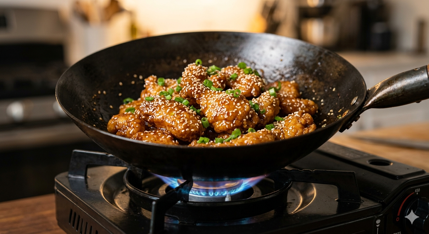 The Pursuit of Wok Hei: Sesame Chicken at Home