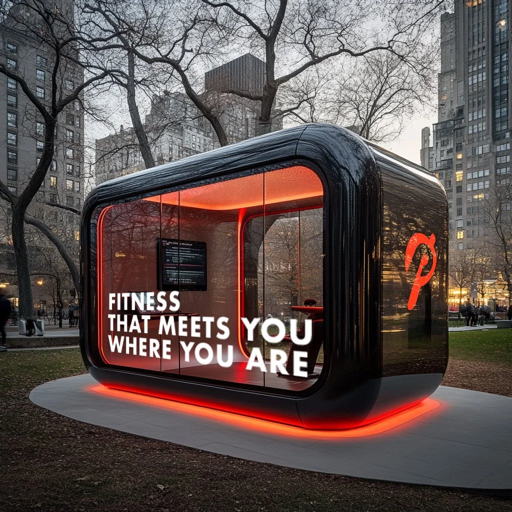 Peloton Pods encourage passers-by to stop for a quick exercise break
