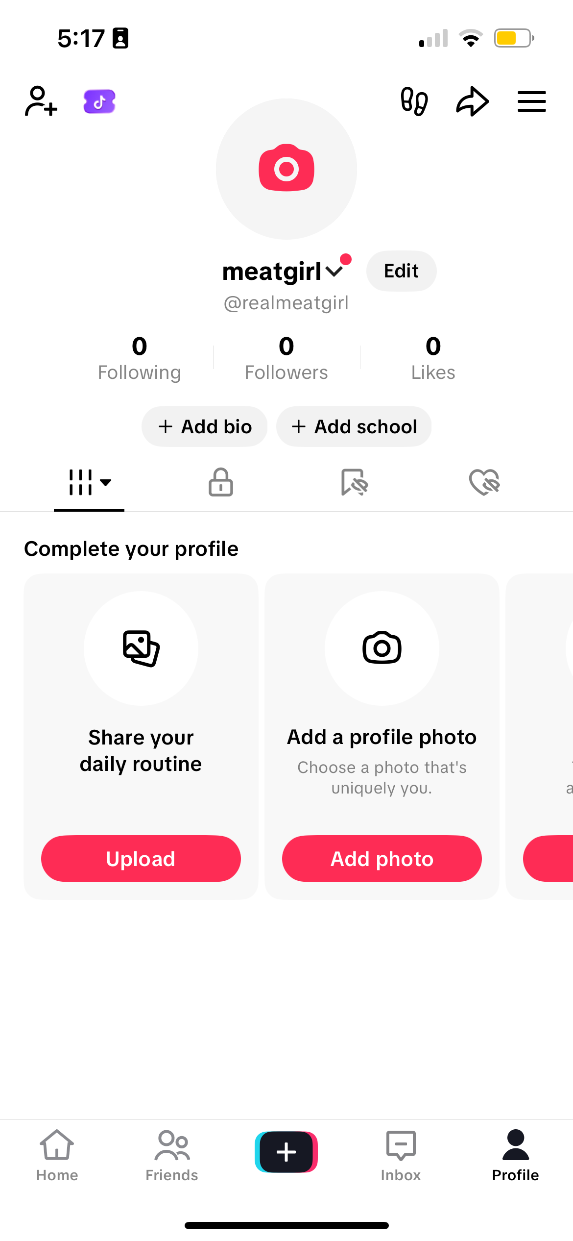 Setting up the accounts
