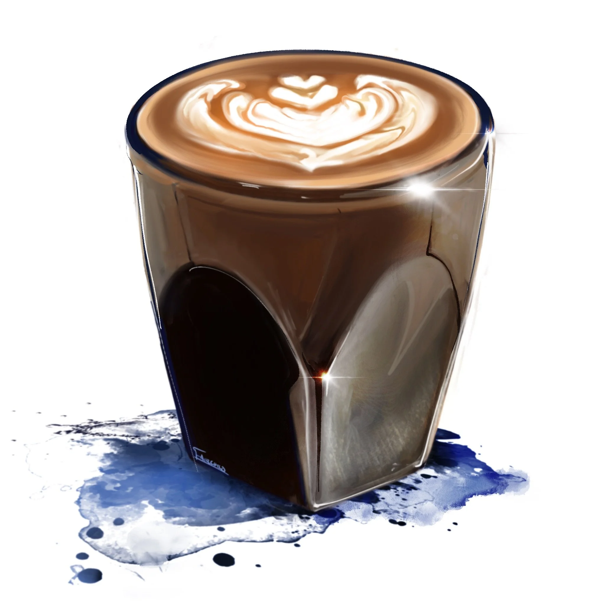 Cortado: A similar version is available for purchase in my Etsy shop