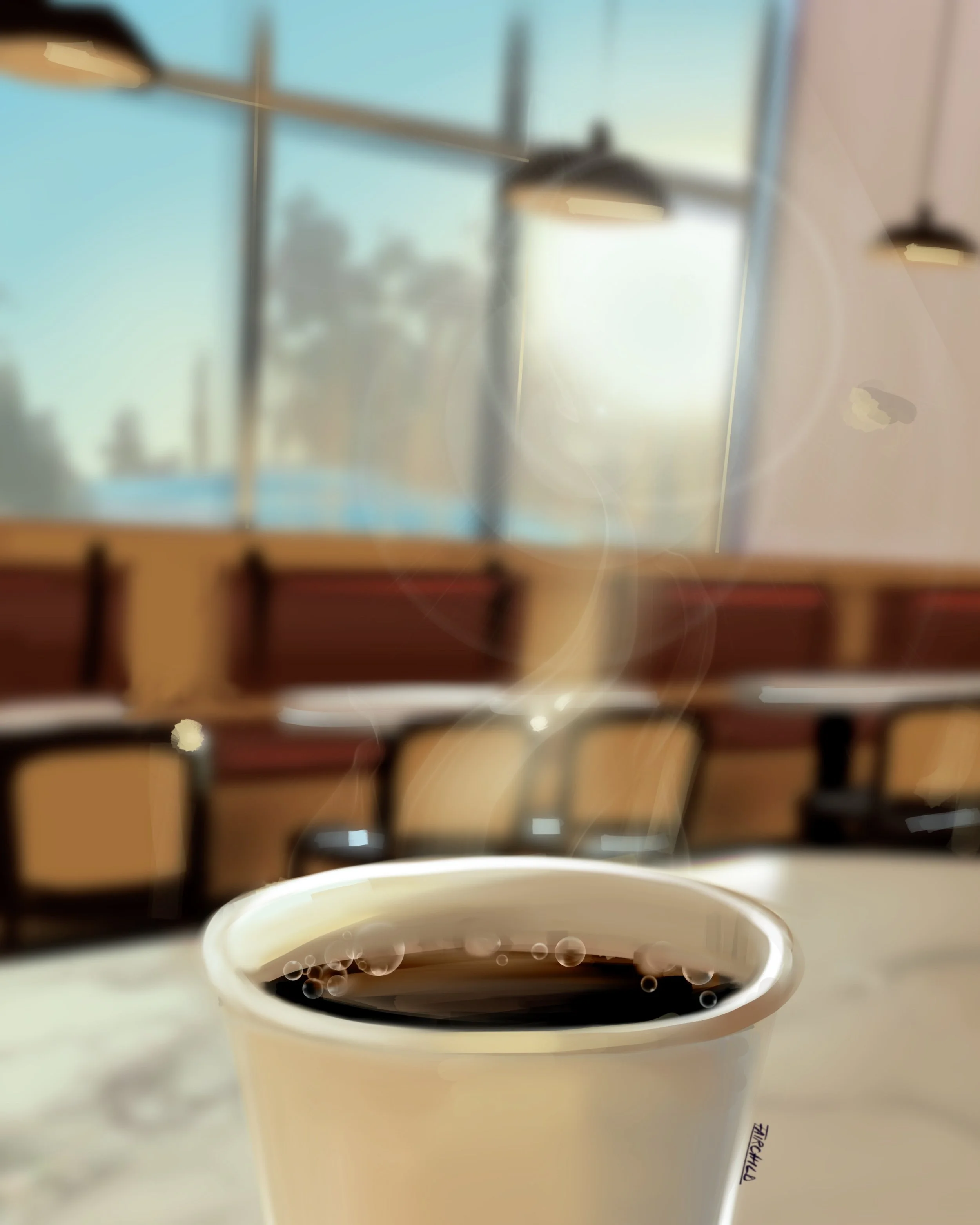At the Cafe