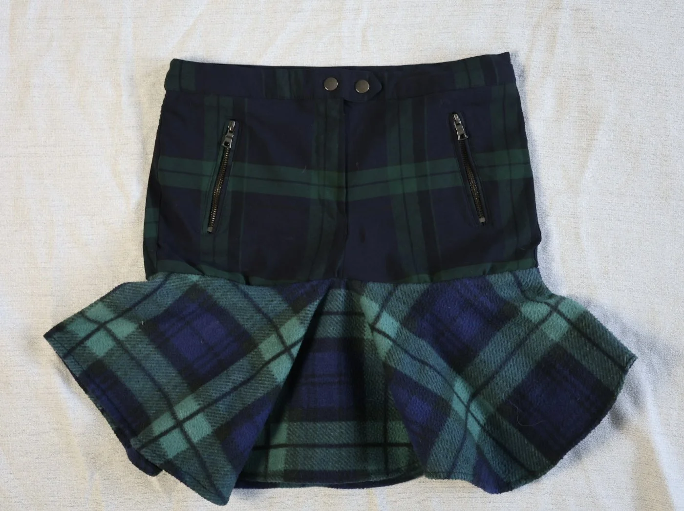 Upcycled Tartan Skirt