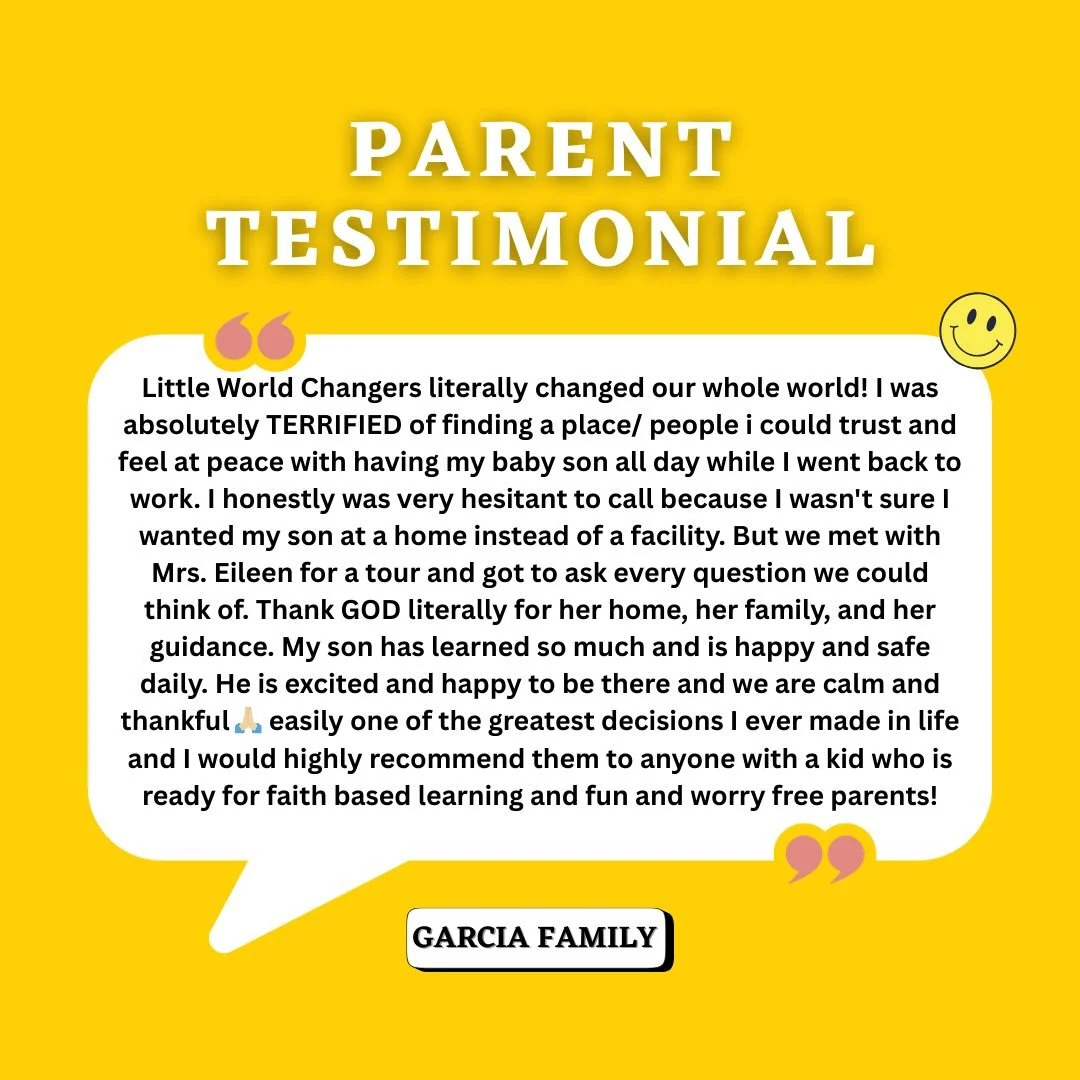When parents trust us with their little ones, 
we don&rsquo;t take that lightly at all. 

We believe God goes before families and prepares the right place at the right time 🏡🤍 

This testimony reminds us why Little World Changers exists to be a saf