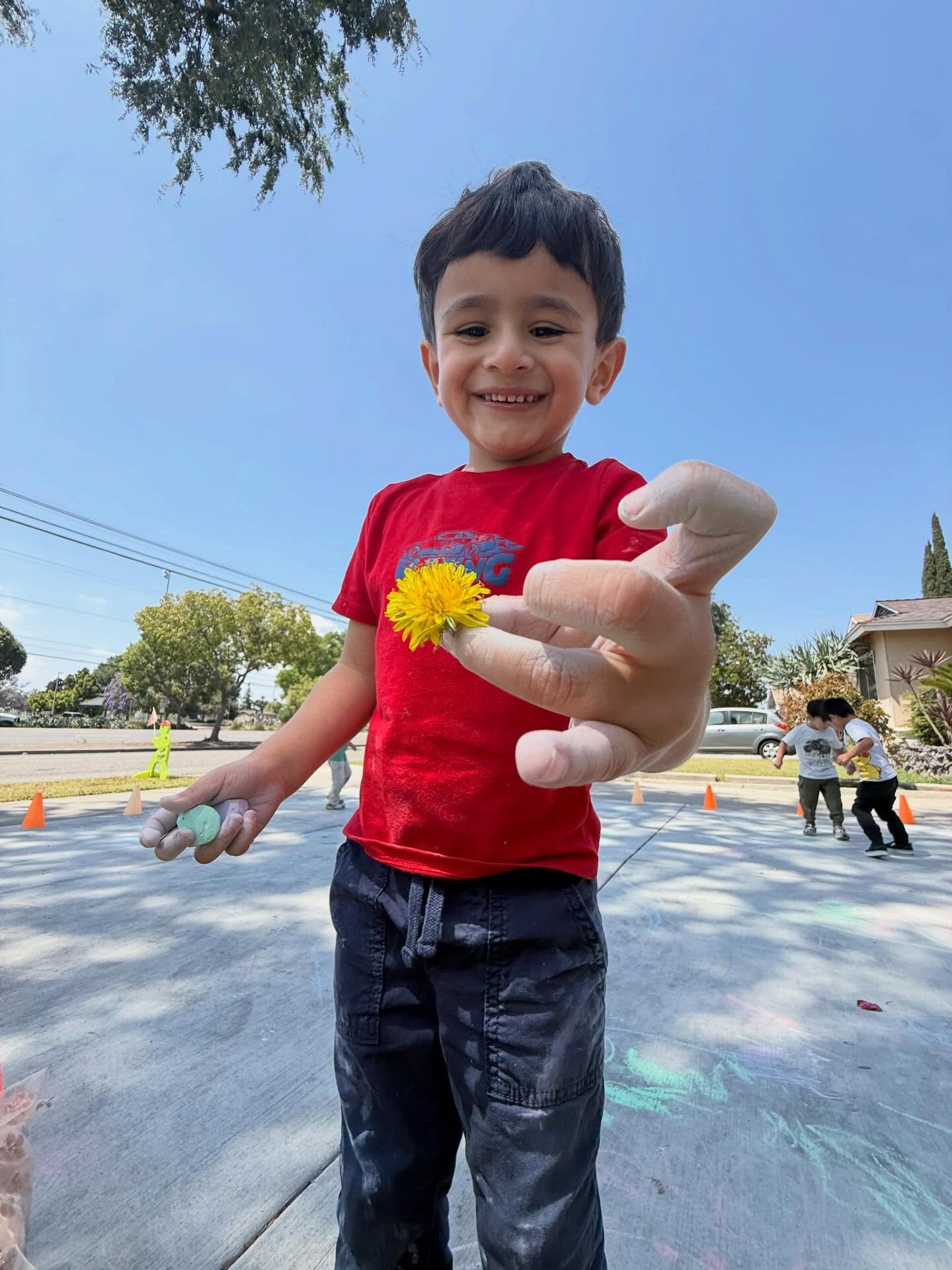 Every moment matters..
from chalk drawings on the ground to picking flowers with tiny hands, these are the moments where joy, creativity, and growth happen naturally 💛 

Watching them laugh, explore, and enjoy the outdoors reminds us that learning d