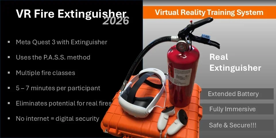 VR Fire Extinguisher 2026 Product Label