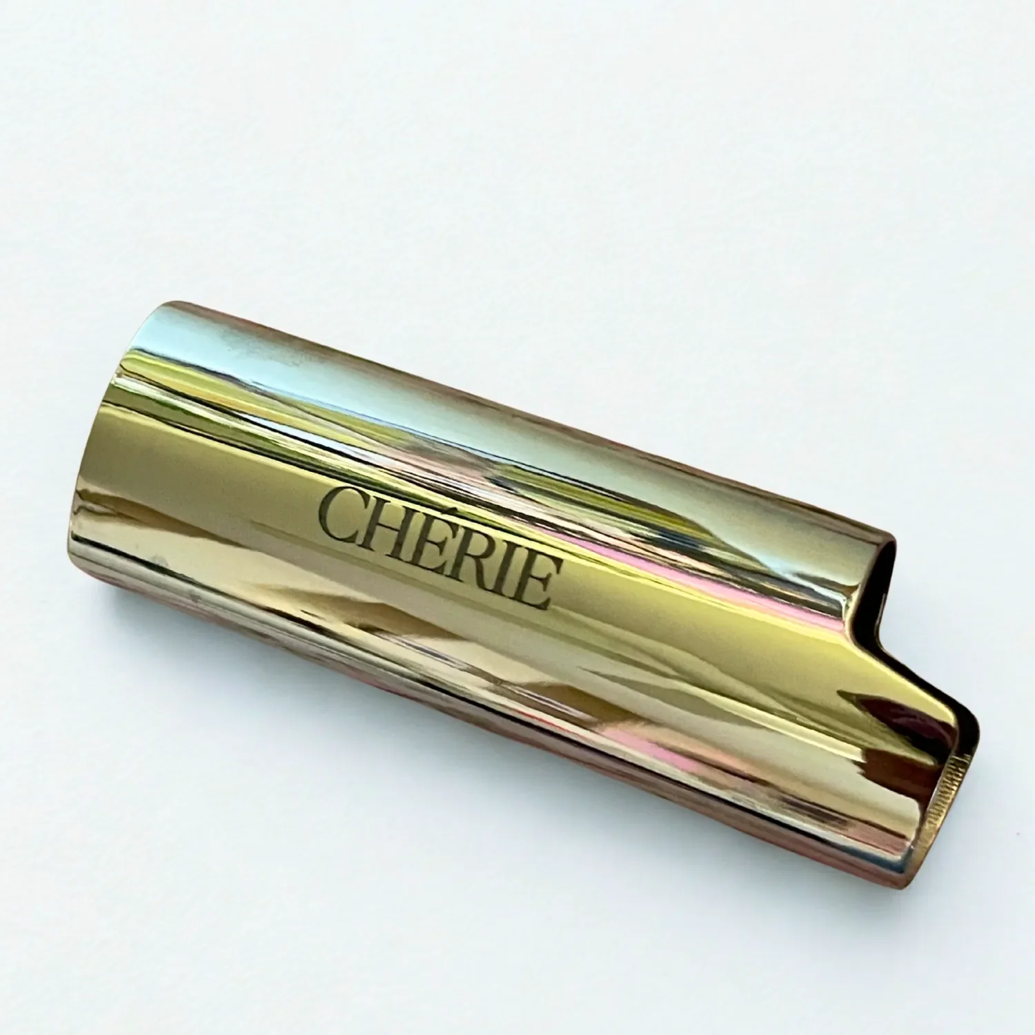 Custom engraved silver bic lighter case