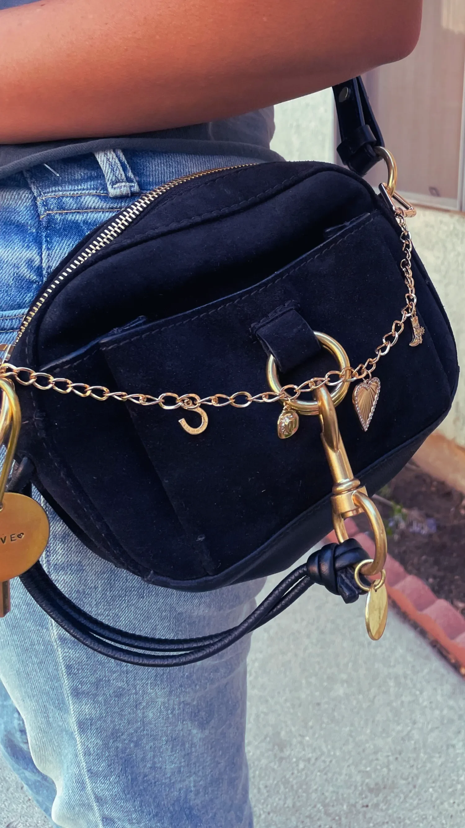 Gold Western Bag Charm Chain