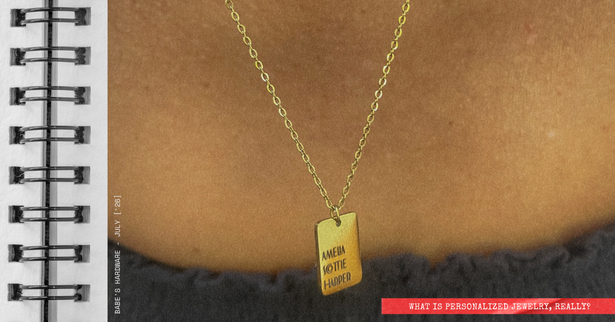What Is Personalized Jewelry, Really?