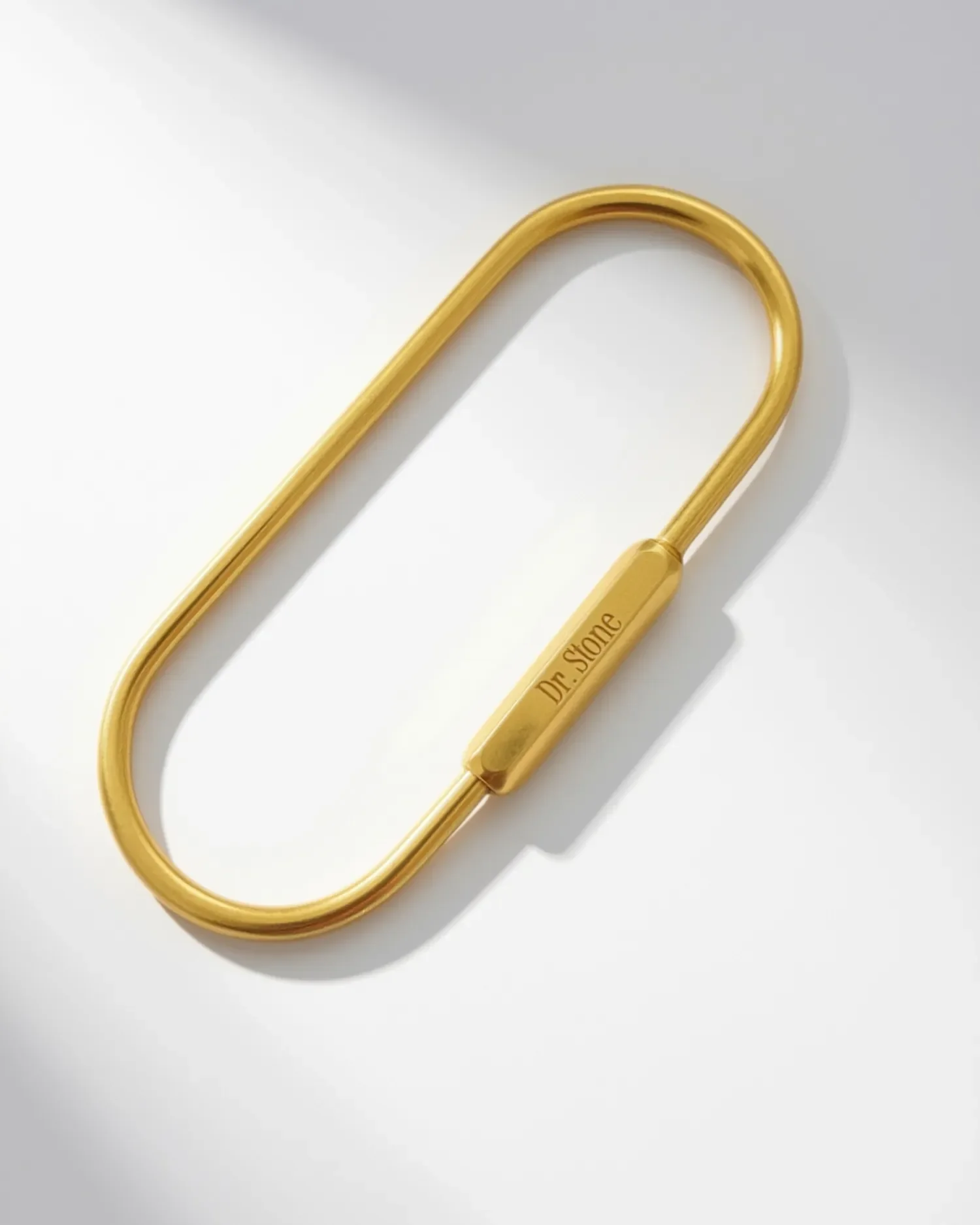 Custom Engraved Brass Locking Carabiner Keychain