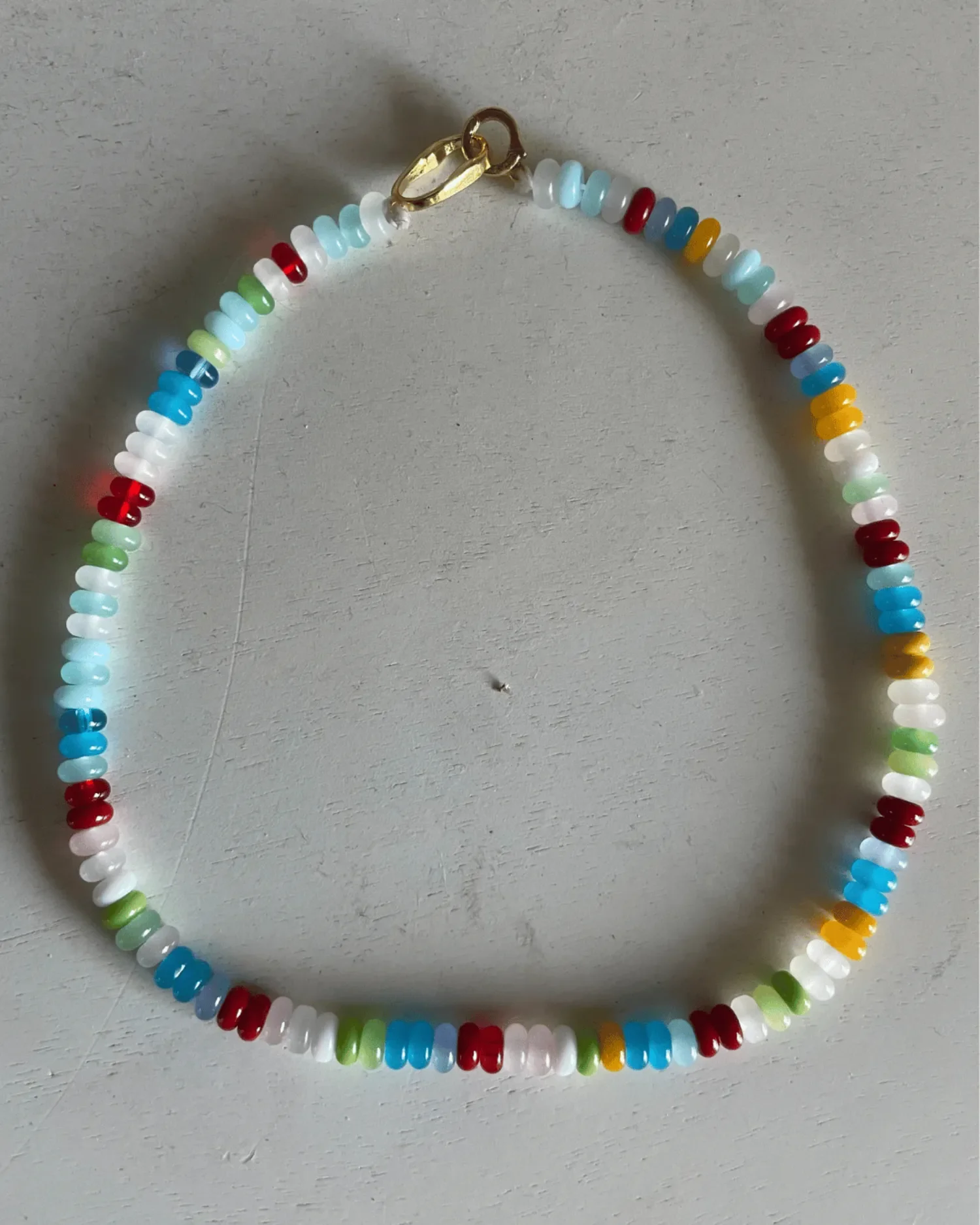 Handmade Multi-Colored Mini Glass Beaded Choker