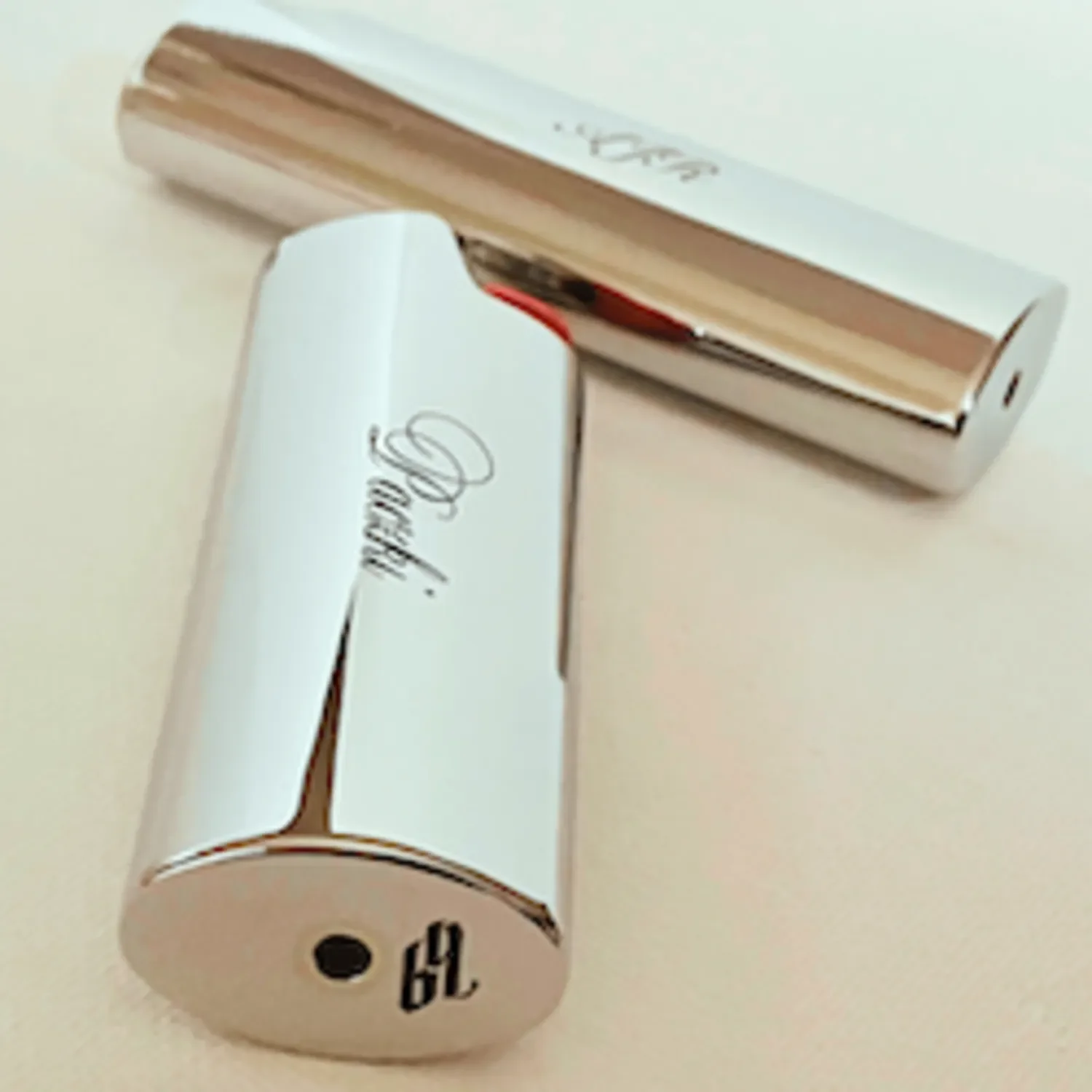 Personalized Luxury Silver Lighter Cover by Babe's Hardware