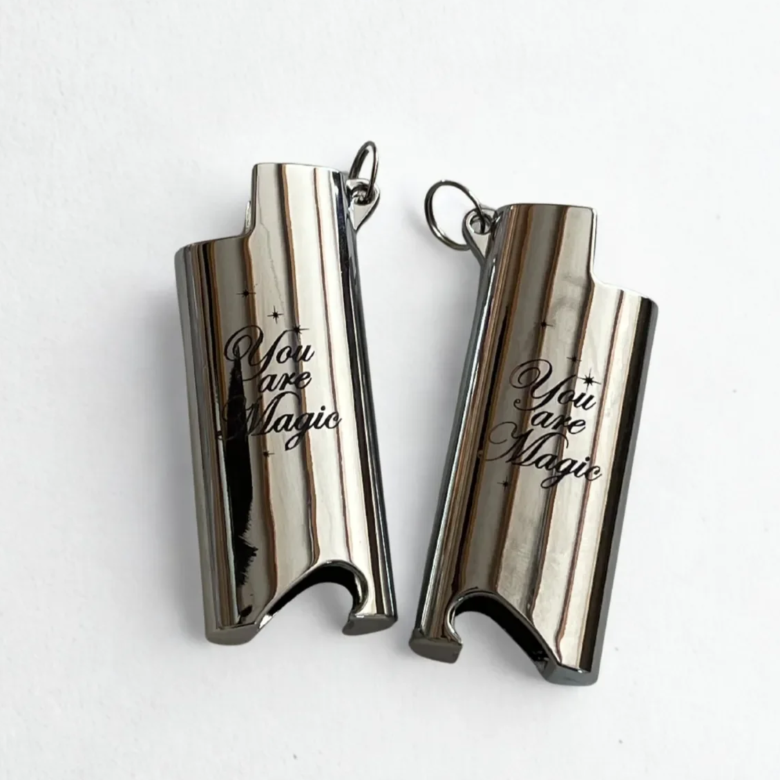 custom engraved mini silver lighter covers for bic j5 lighters