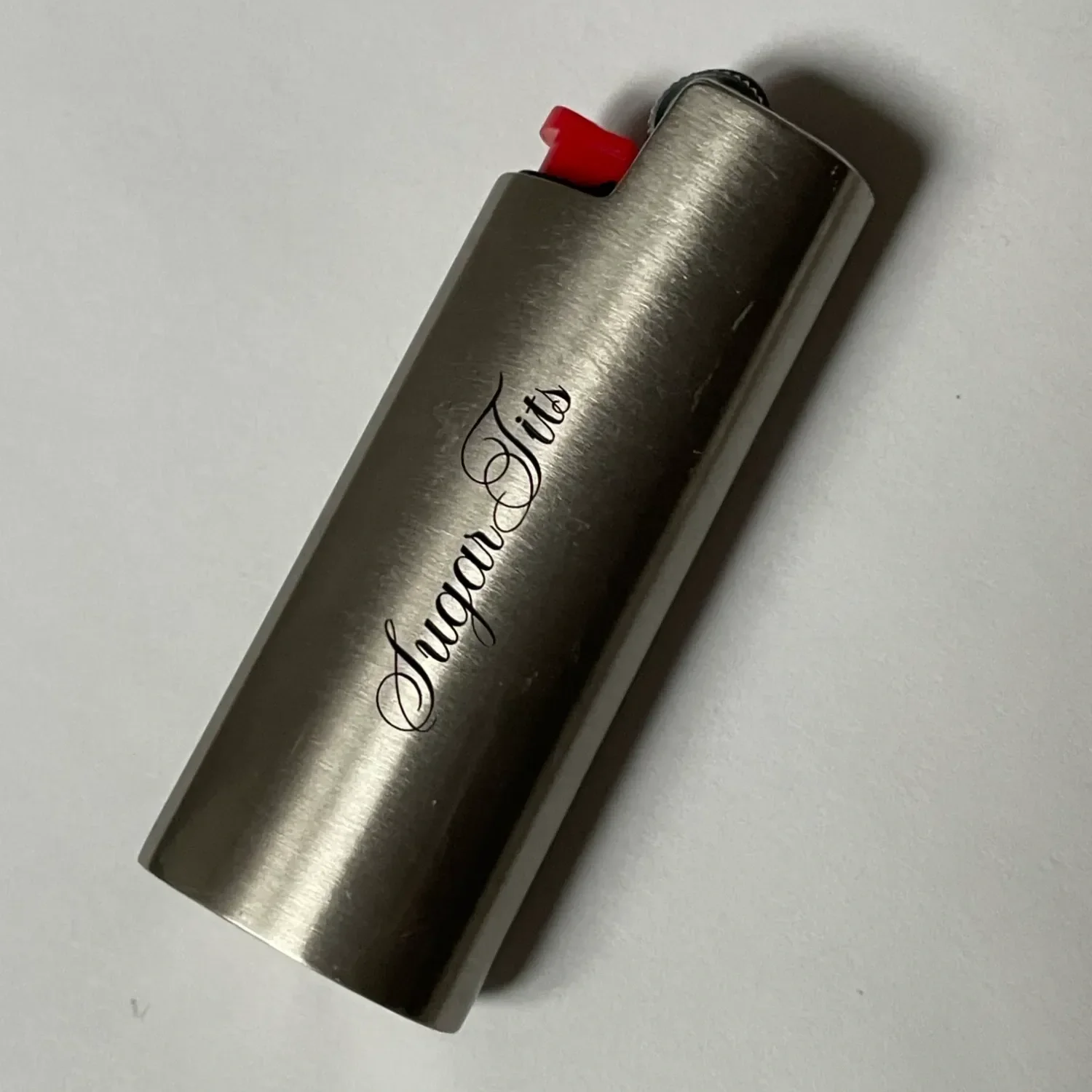 Custom Silver Mini Lighter Case