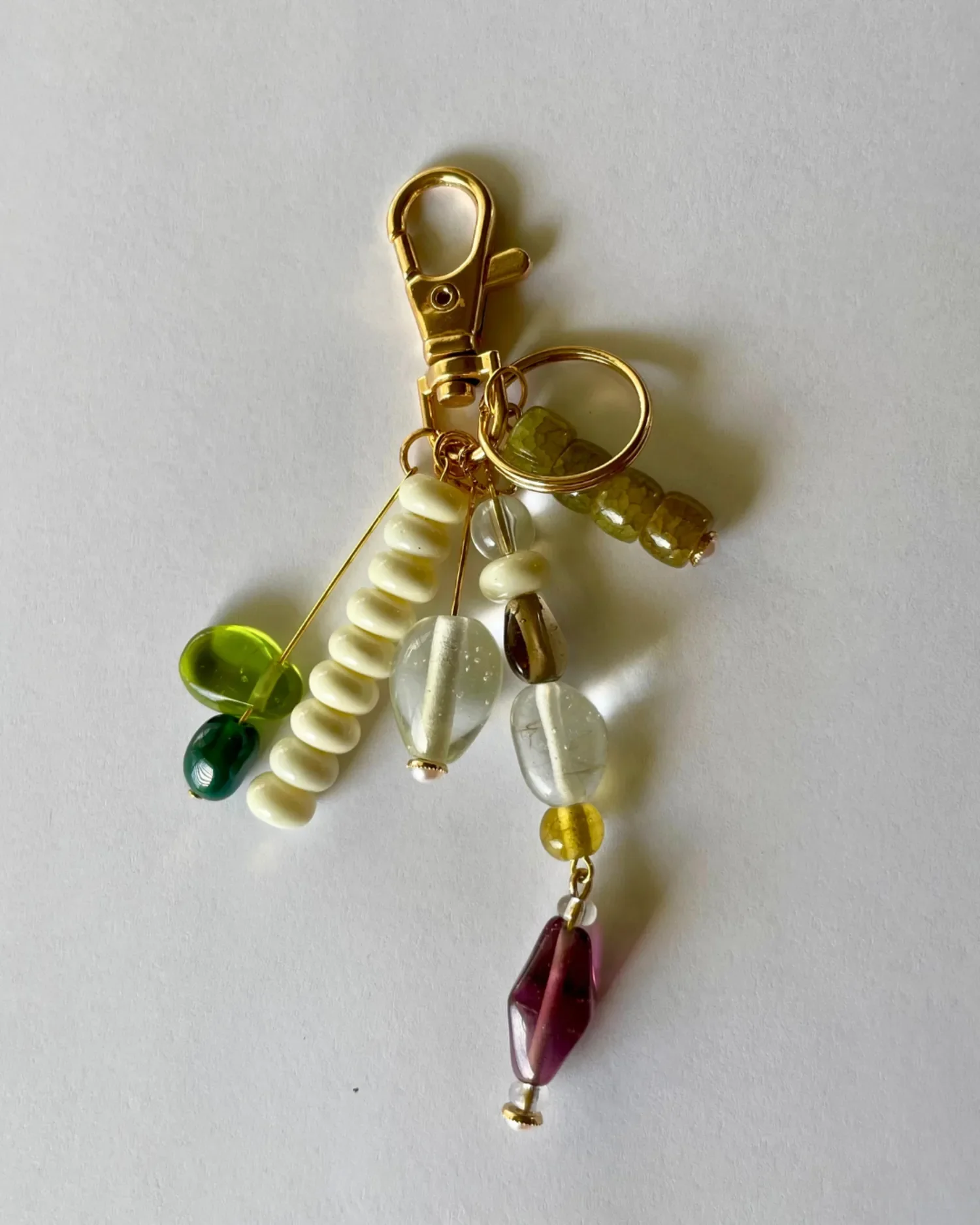 Five stand beaded bag charm by Babe's Hardware