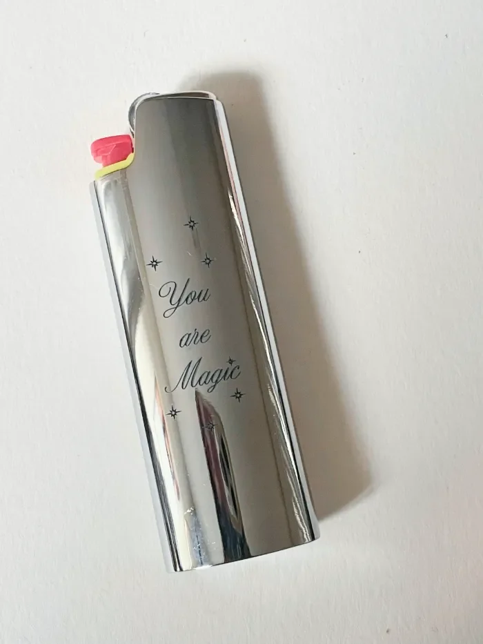 Custom Silver Lighter Case