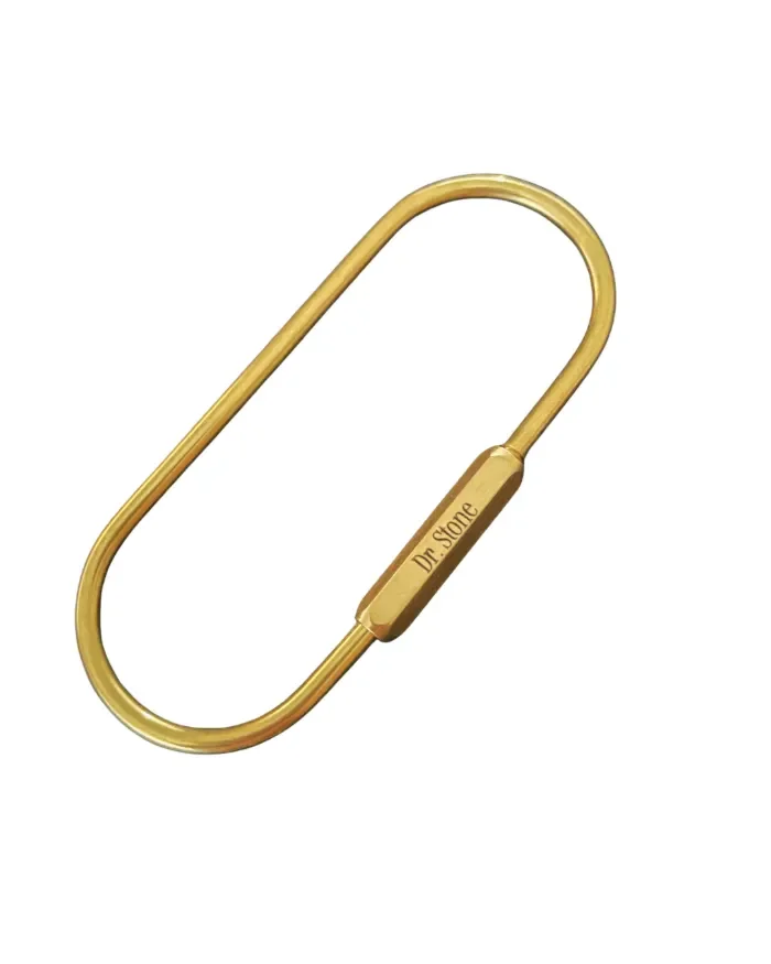 Engraved Brass Carabiner Key Ring by Babe's Hardware