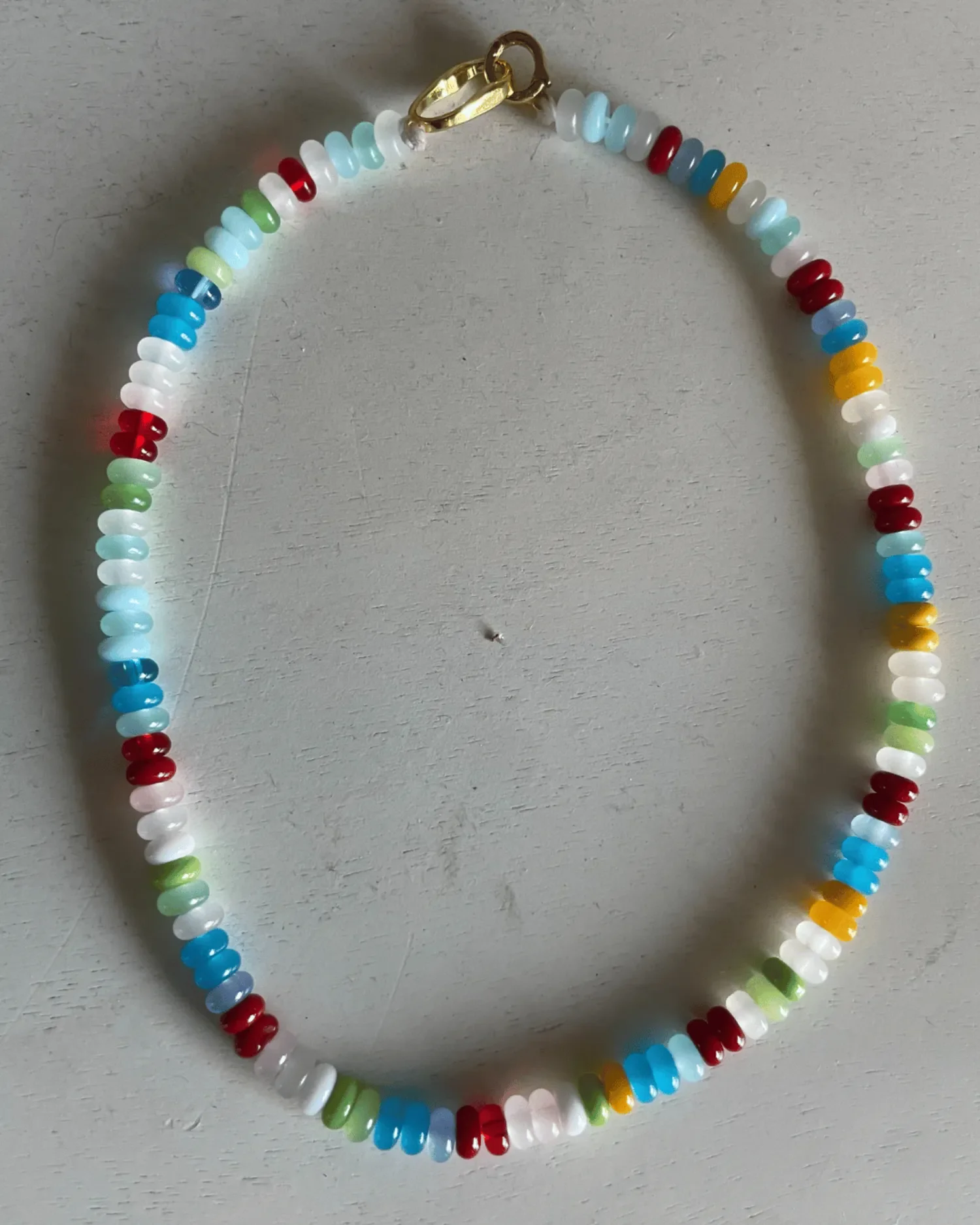 Multi-Glass Mini Beaded Choker