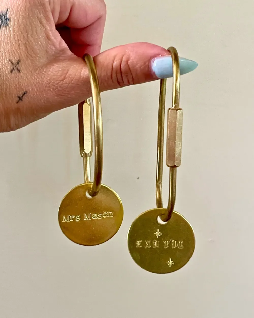 Brass Carabiner Keychain