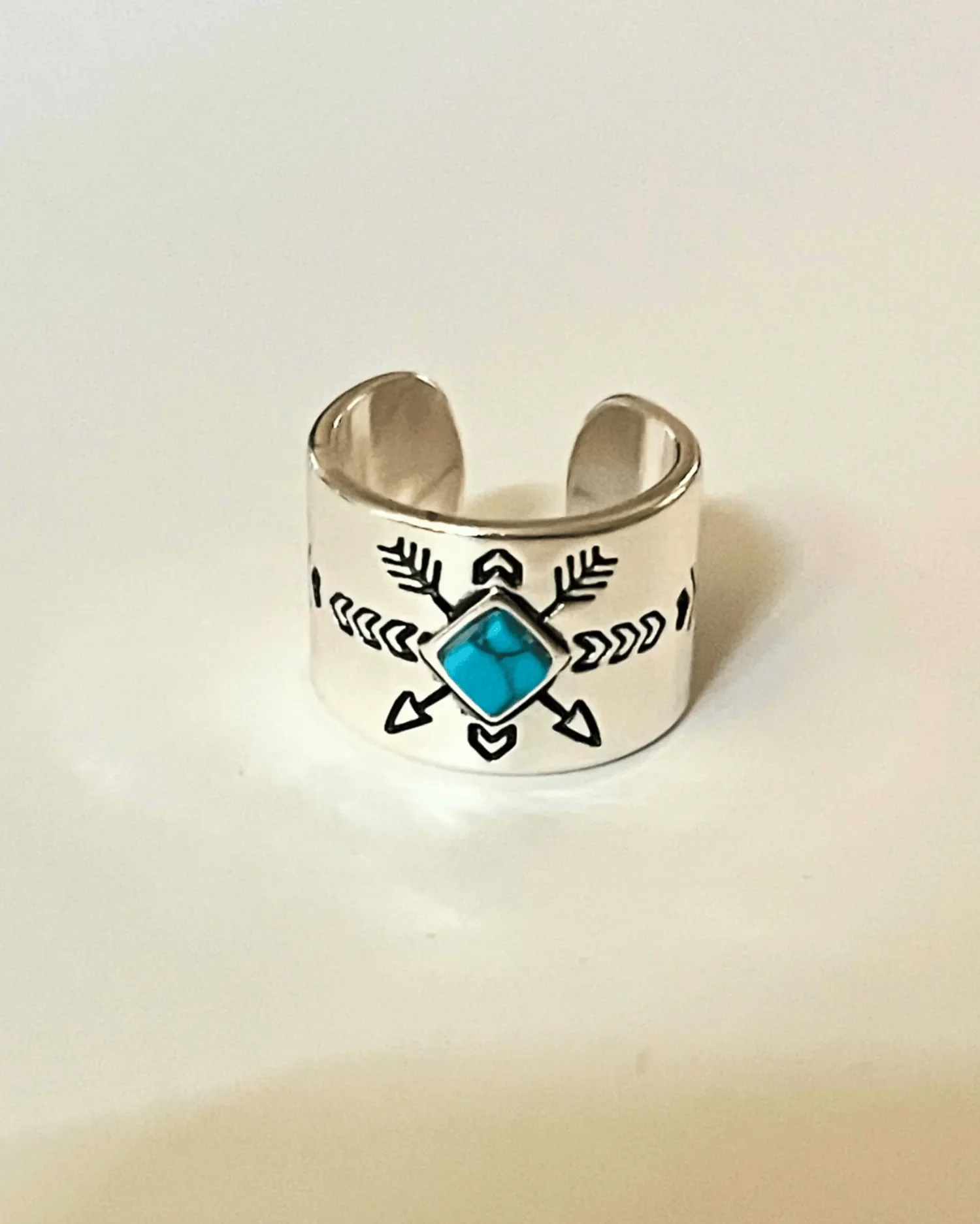 Sterling Silver Adjustable Native American Ring