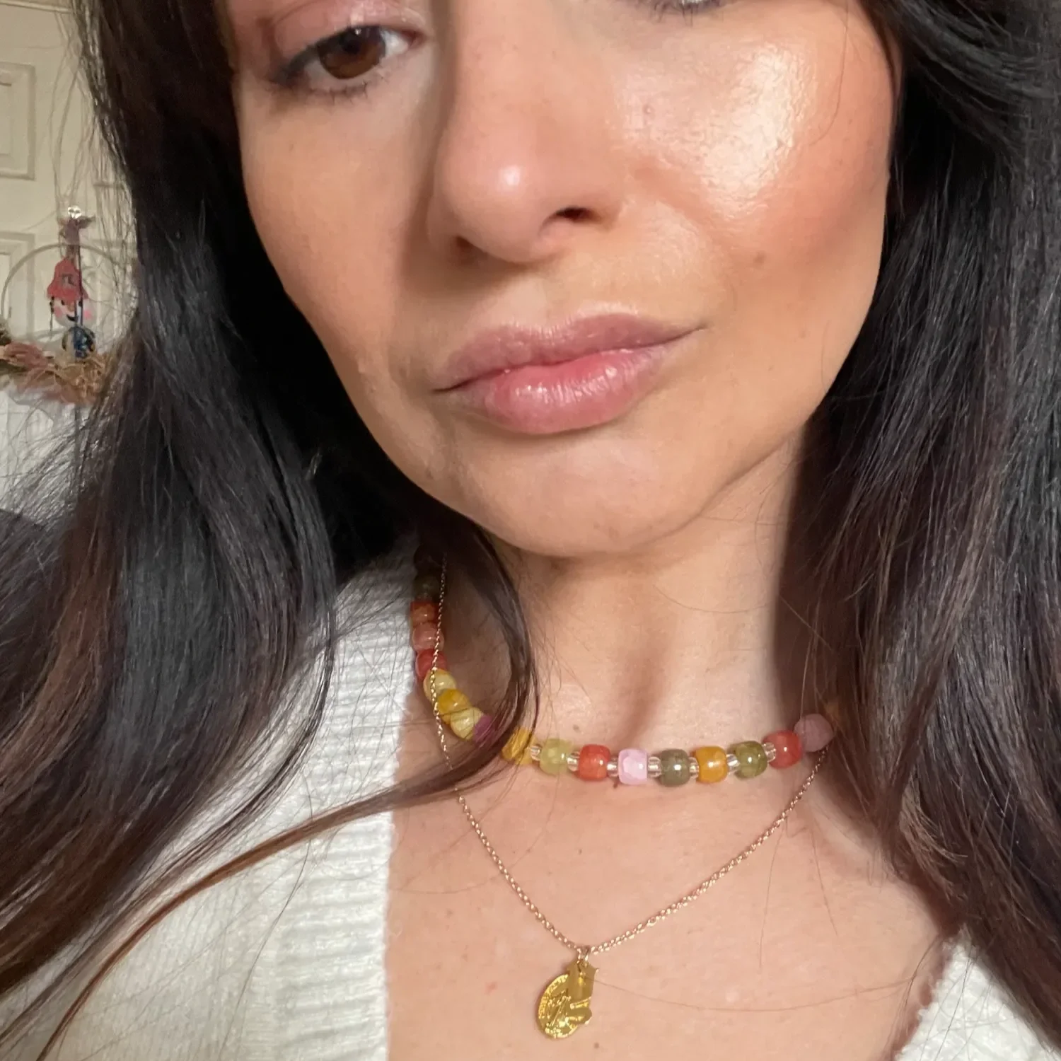 Hand-beaded spring choker by Babe's Hardware