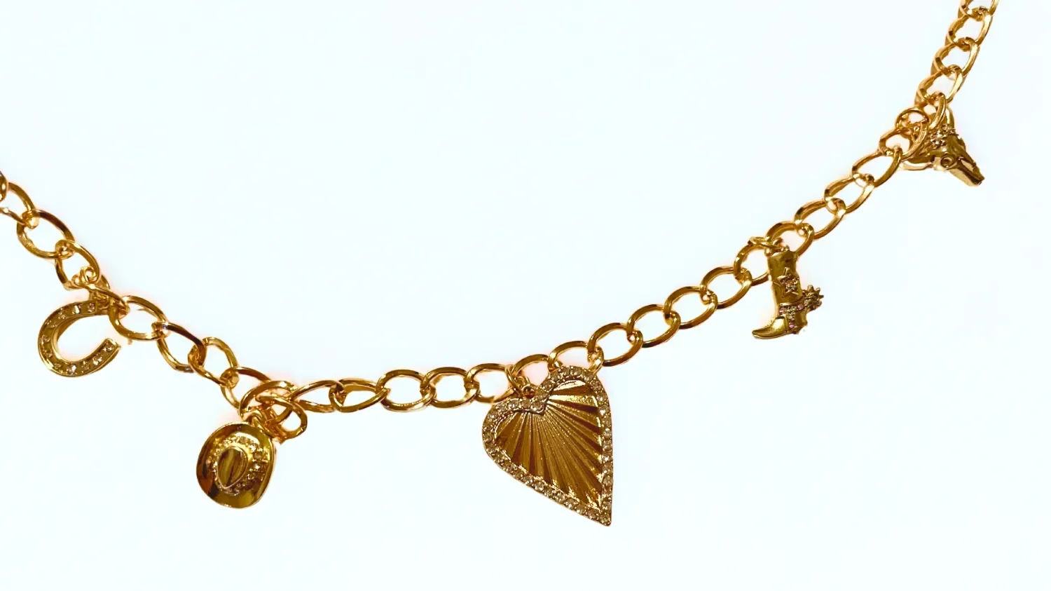 Gold Western Bag Charm Chain