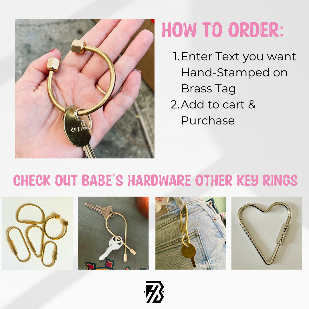 How to order Locking Brass C-Shape Key Ring