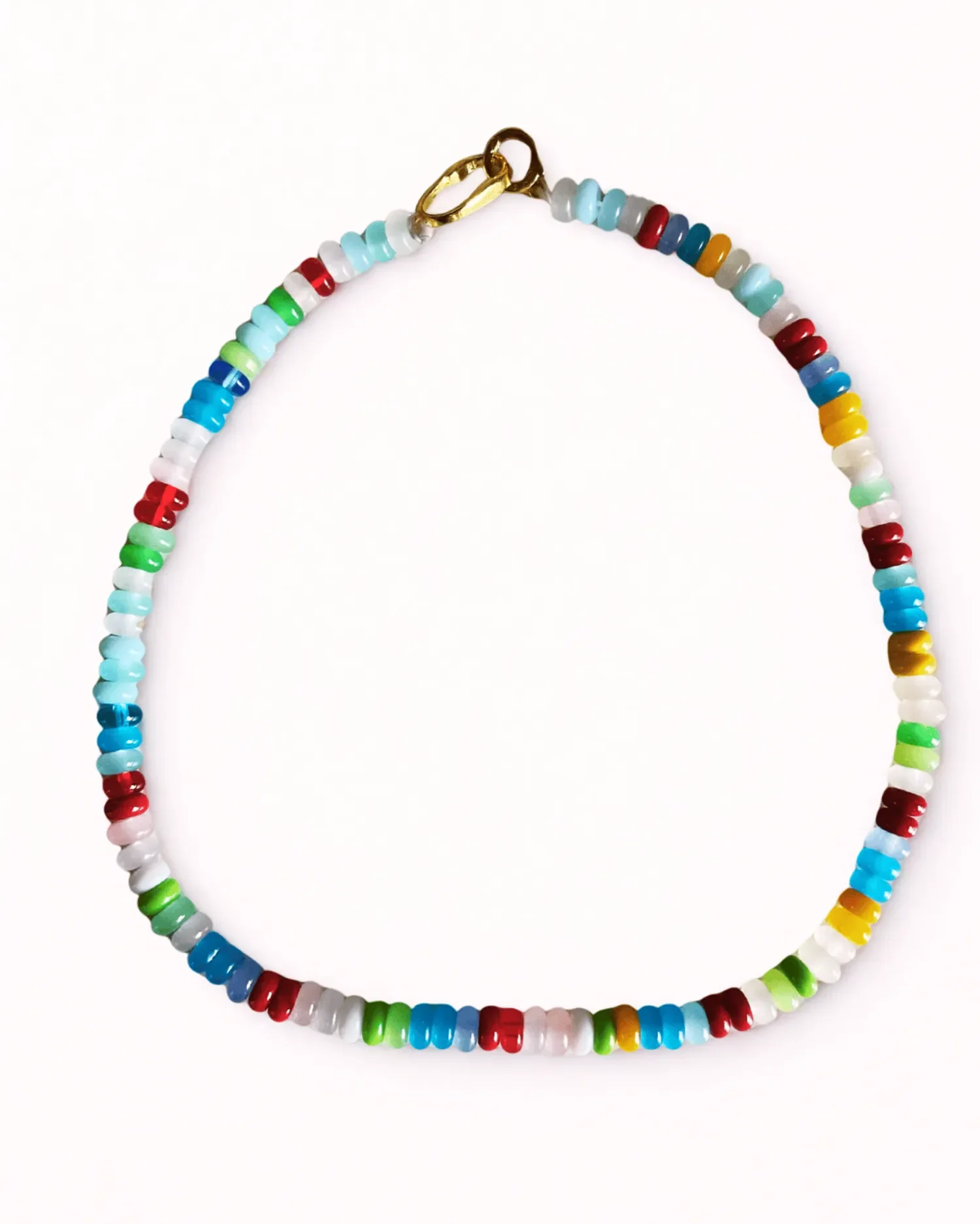 Handmade Multi-Colored Mini Glass Beaded Choker