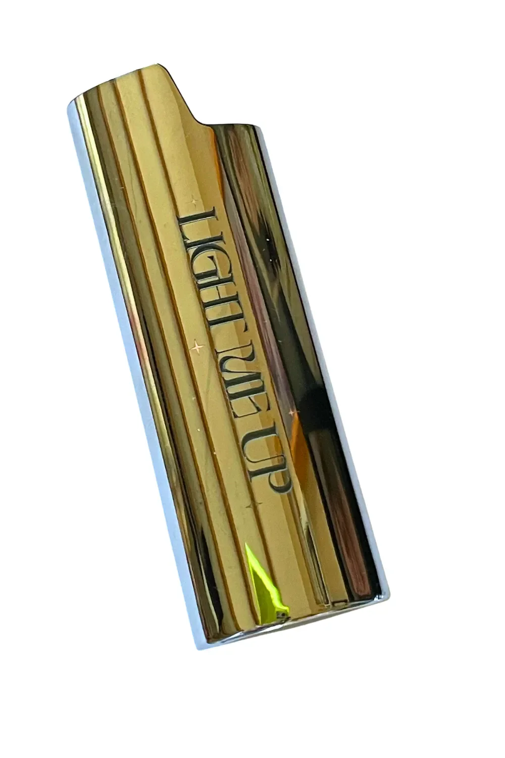 Engraved Silver Lighter Case "Light it Up"