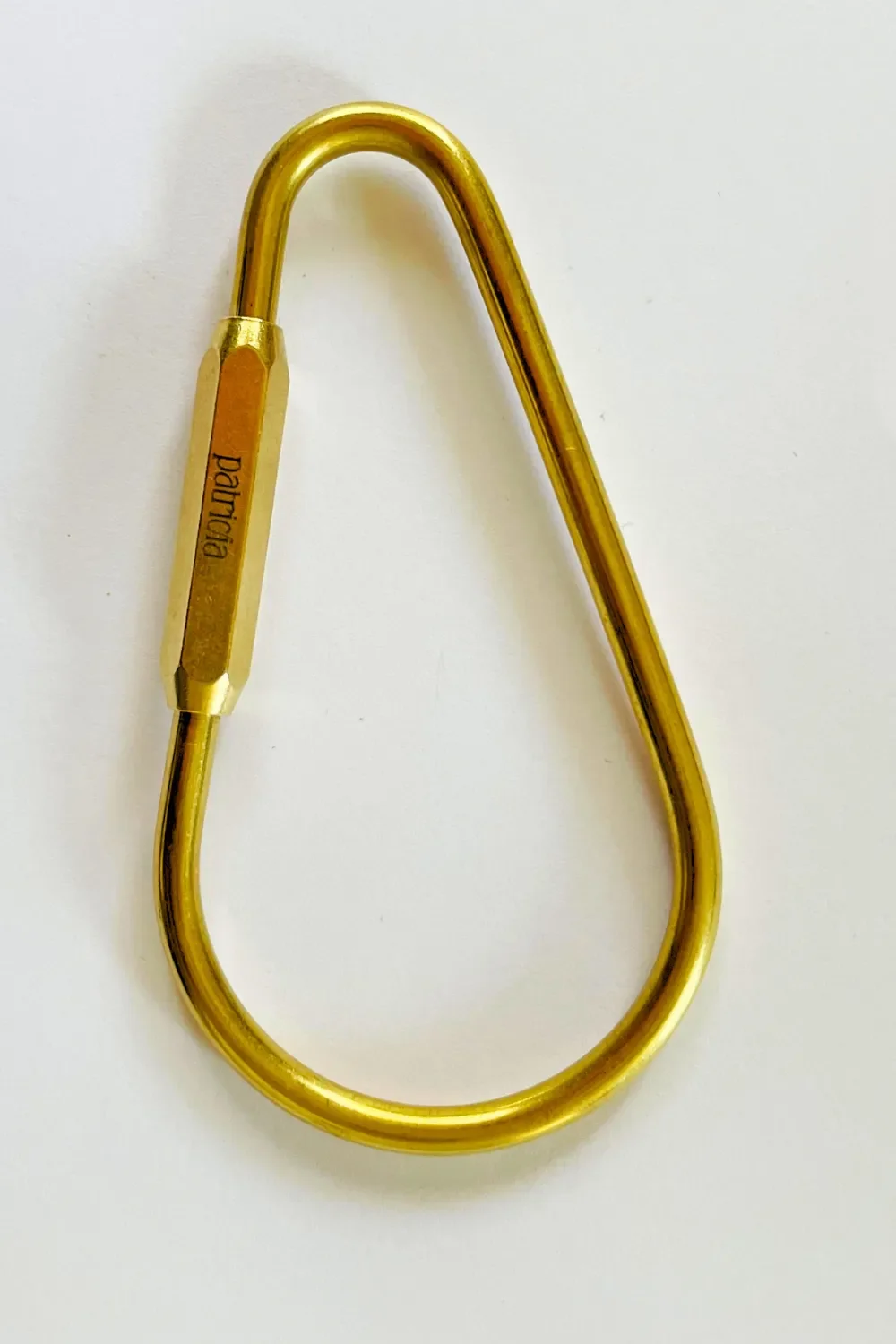 Personalized Brass Carabiner Bag Charm