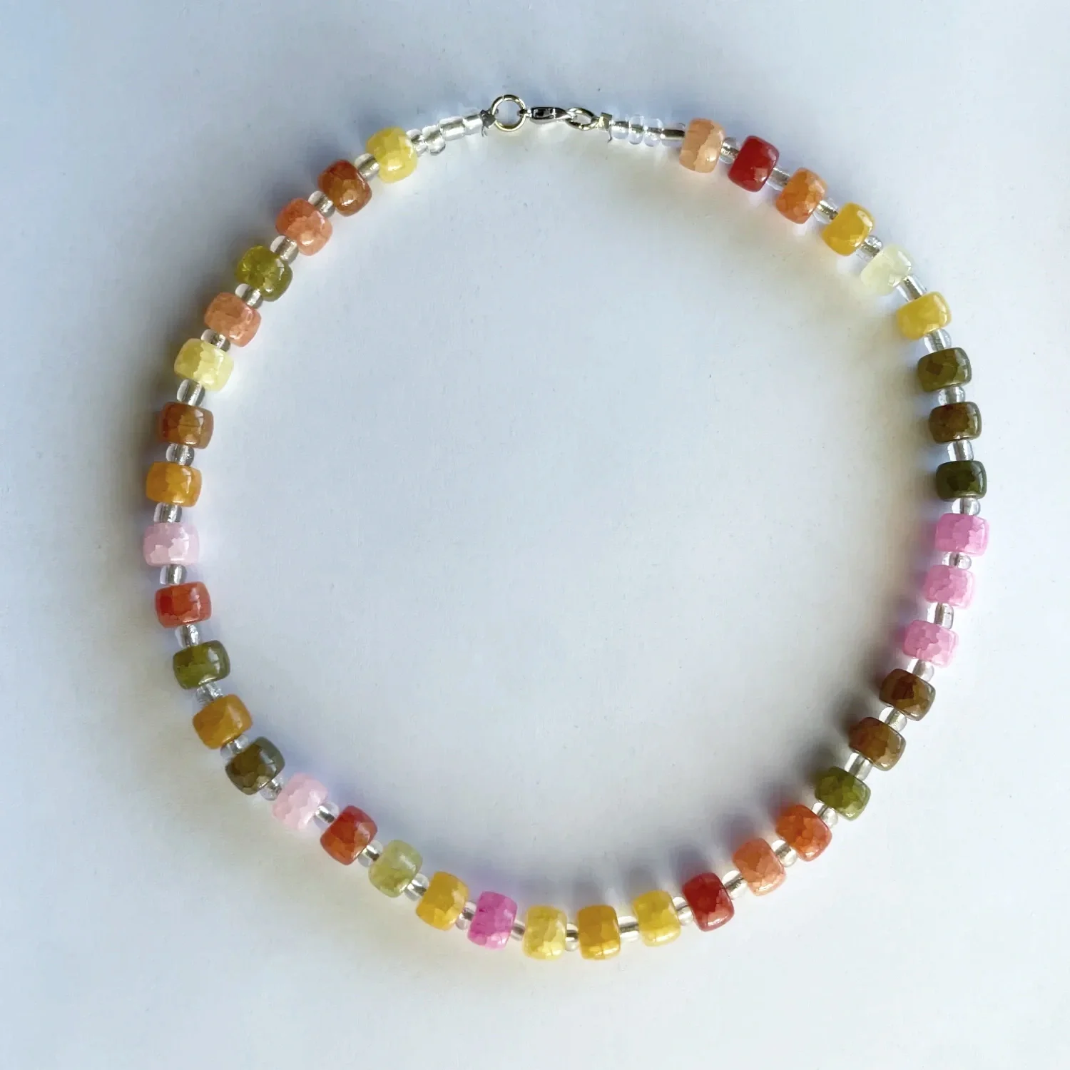 Hand-beaded spring choker by Babe's Hardware