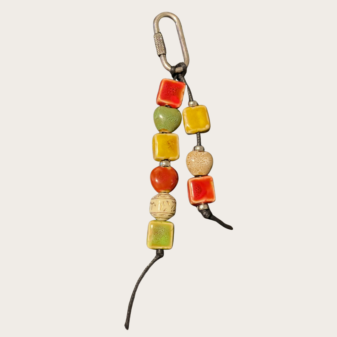 Boho Beaded Bag Charm