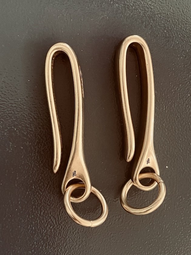 Custom Engraved Brass Belt Hook Key Holder by Babe's hardware