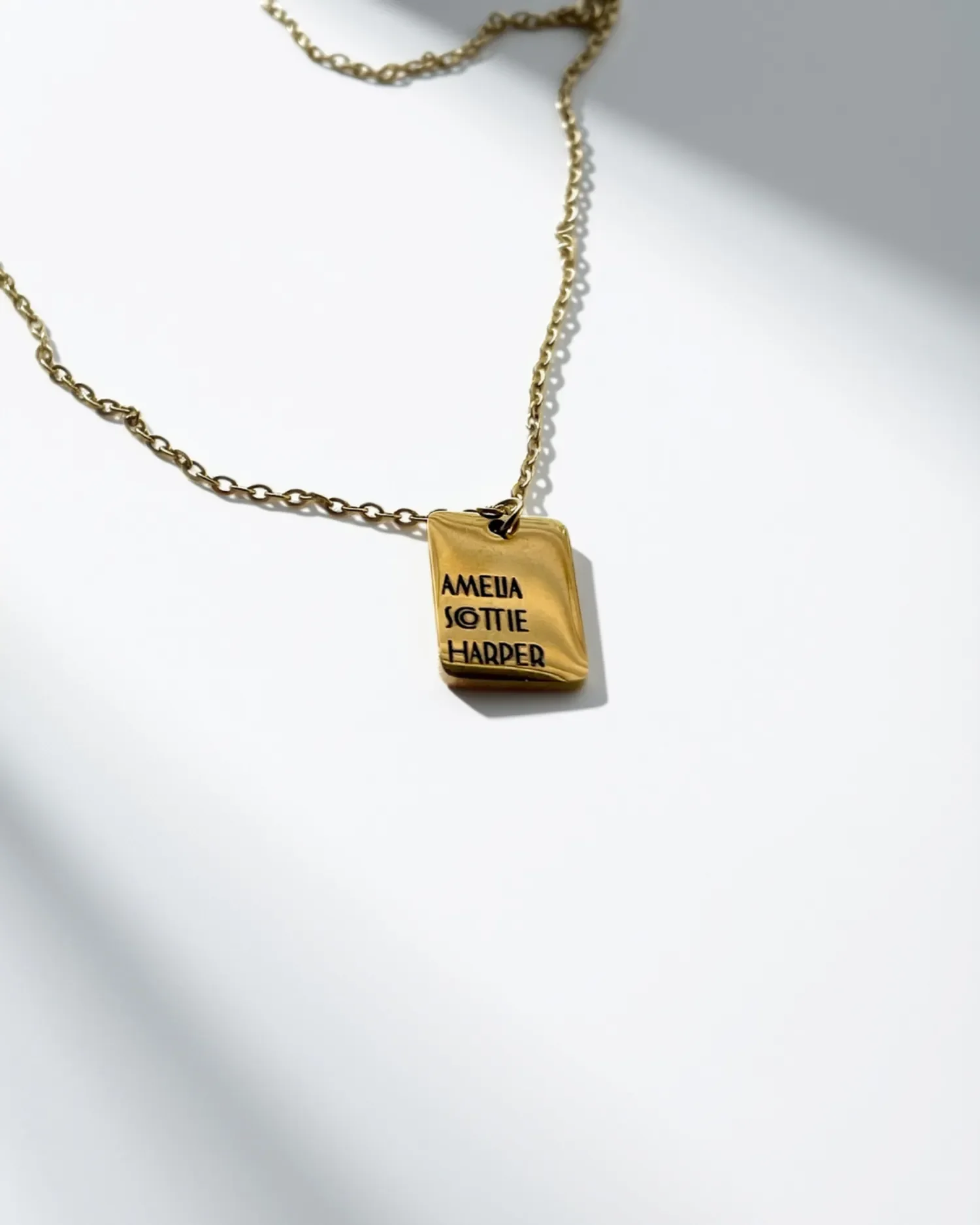 Mini Dog Tag Necklace