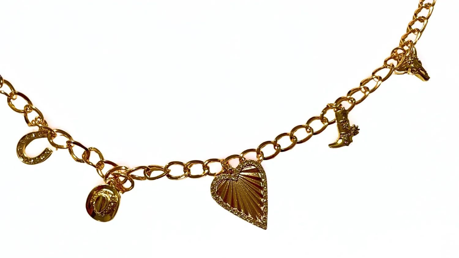 Gold Western Bag Charm Chain