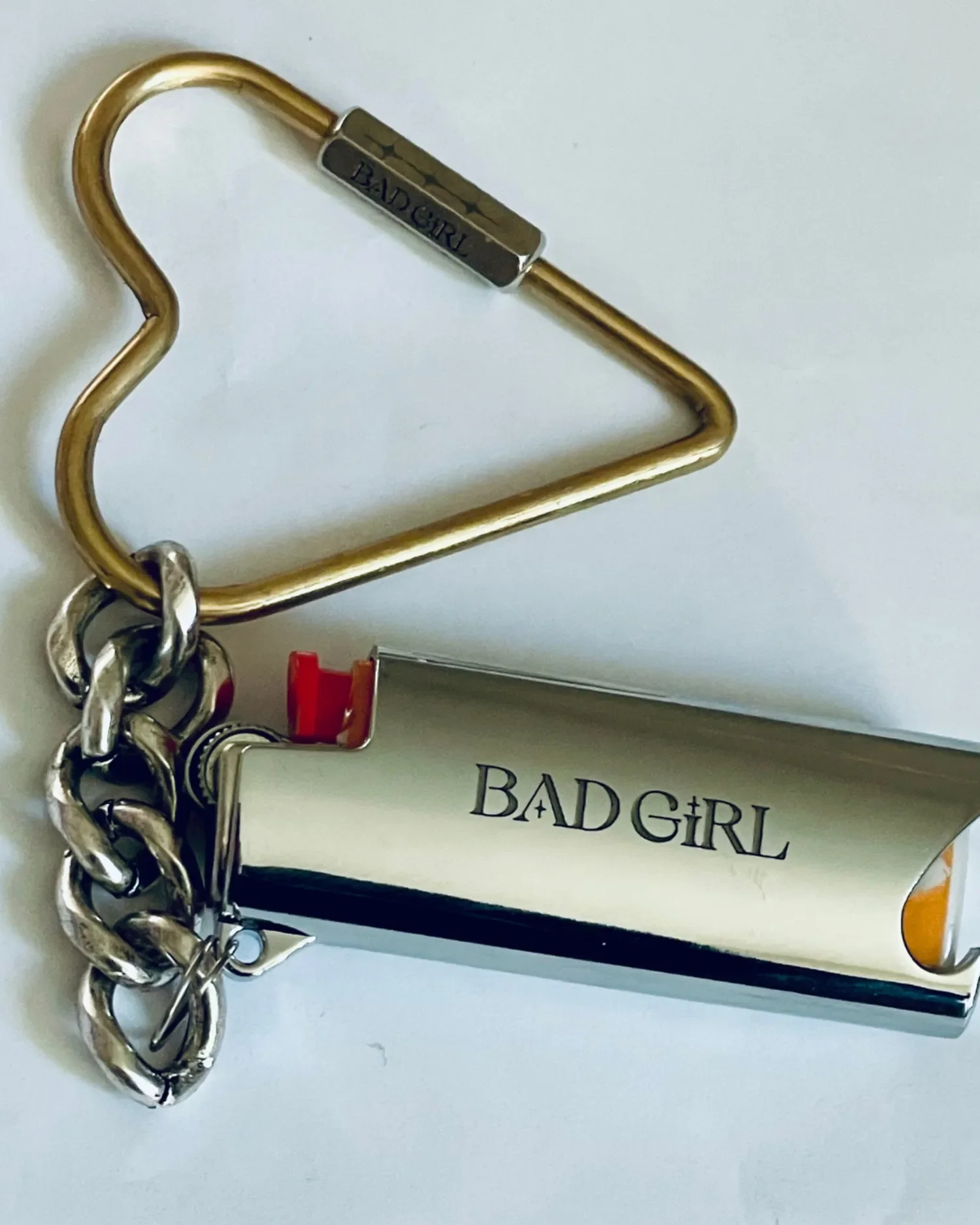 Personalized Metal J5 Bic Lighter Case Keychain