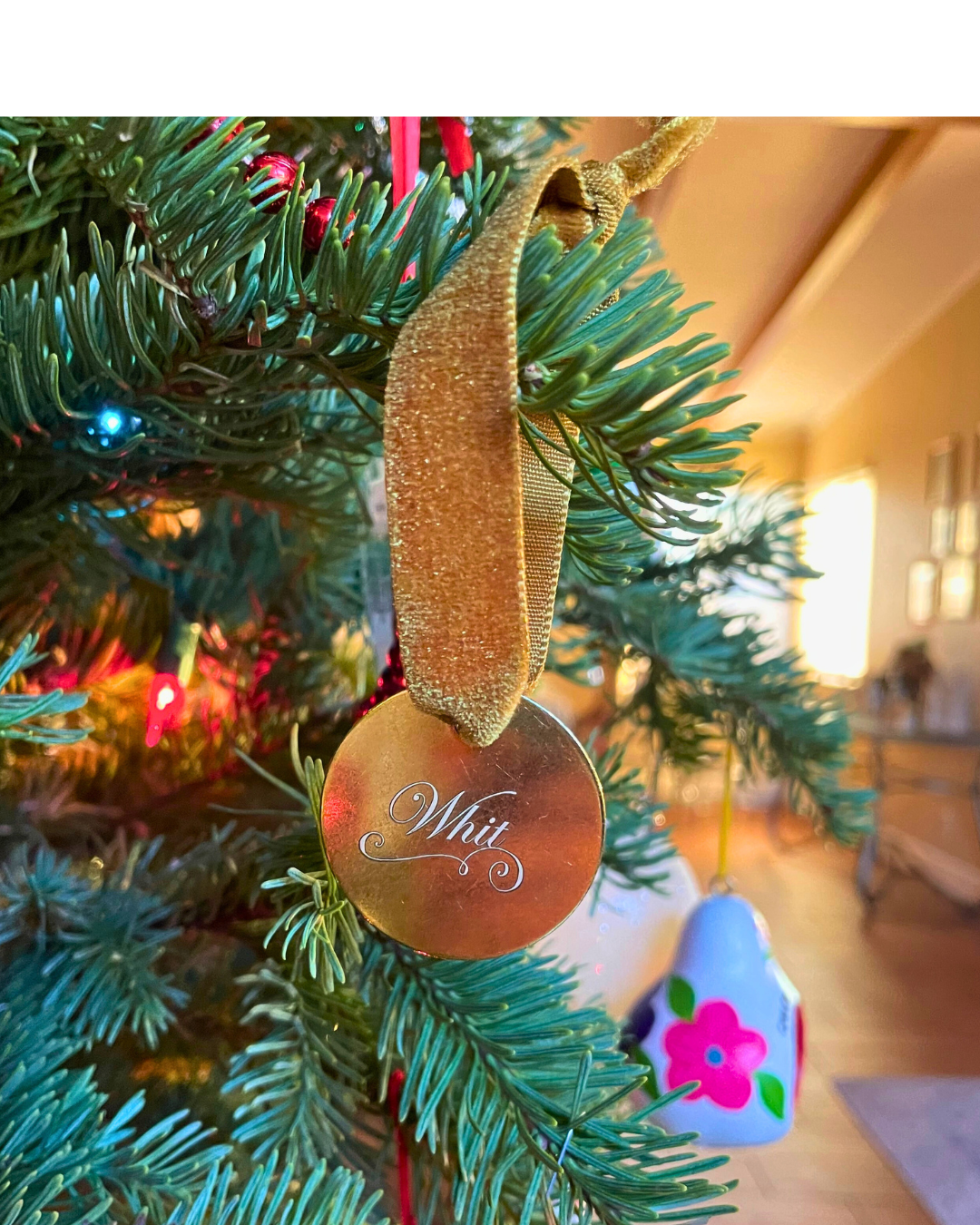 Personalized Brass Keychain Tag or Ornament