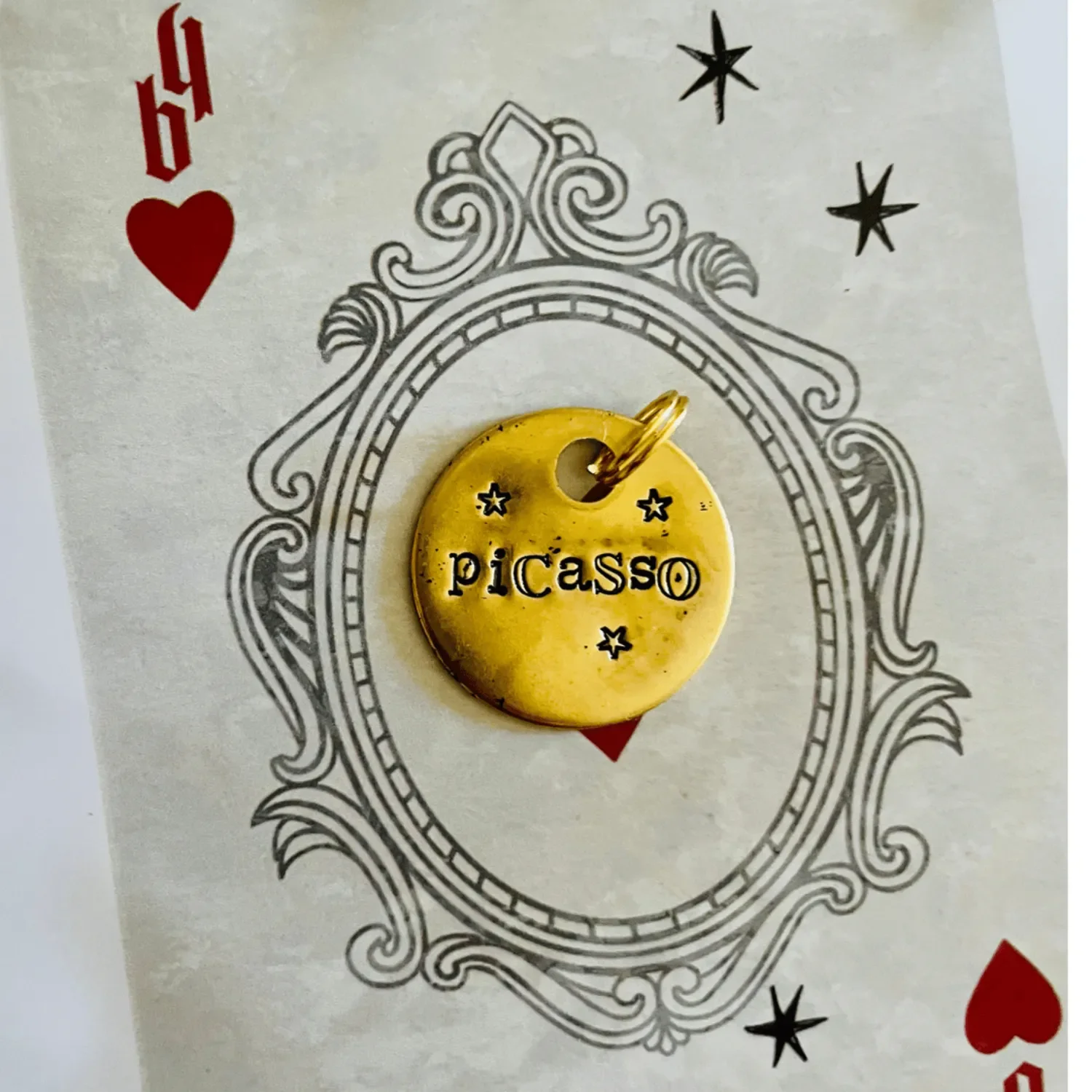 Babe's Brass Pet ID Tag