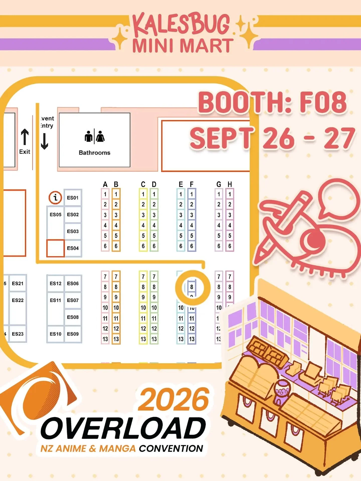 Overload Catalogue 2026! 🌸🌷🪻🌼

THIS WEEKEND: 26-27 SEPT

@overloadnz is in a brand new location this year at the the NEW ZEALAND INTERNATIONAL CONVENTION CENTRE near Sky City! 🌆

I will be at table F08 🌷
in a near little line with @genue_revuel