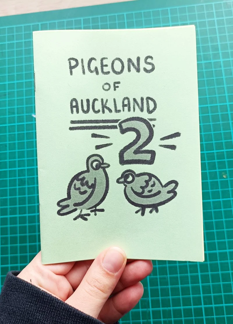 The Sequel to Pigeons of Auckland. A collection of illustrations and stories of Pigeons around Auckland city.