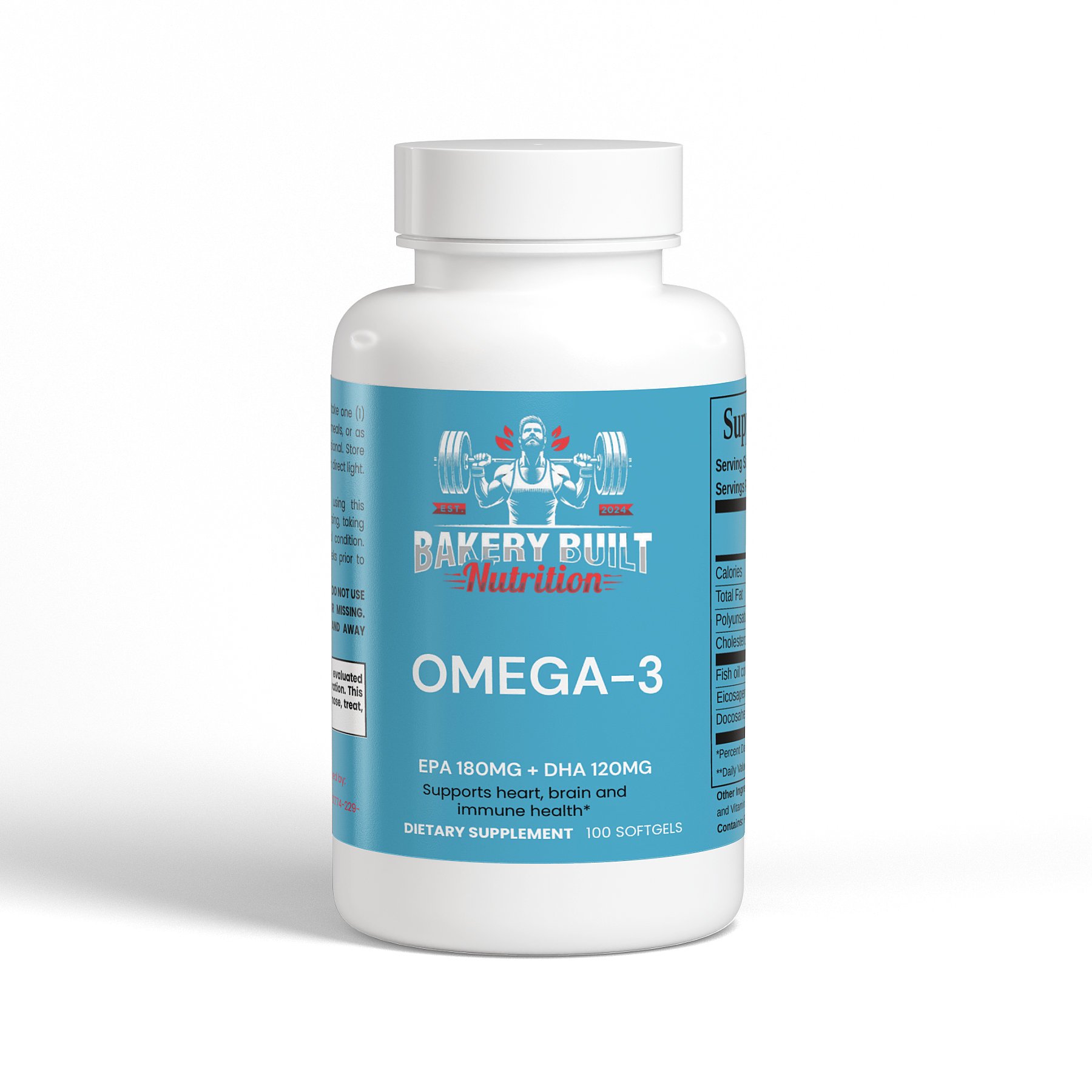 (Fish Oil)Omega-3 EPA 180mg + DHA 120mg