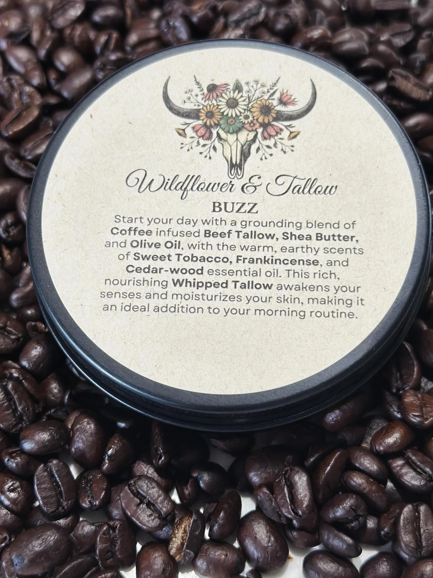Start your day with a BUZZ ☕️ 

This rich, whipped blend is more than just a moisturizer&mdash;it&rsquo;s a morning ritual your skin will crave.

What&rsquo;s inside:

☕ Coffee-Infused Beef Tallow &ndash; Antioxidant-rich and circulation-boosting. He