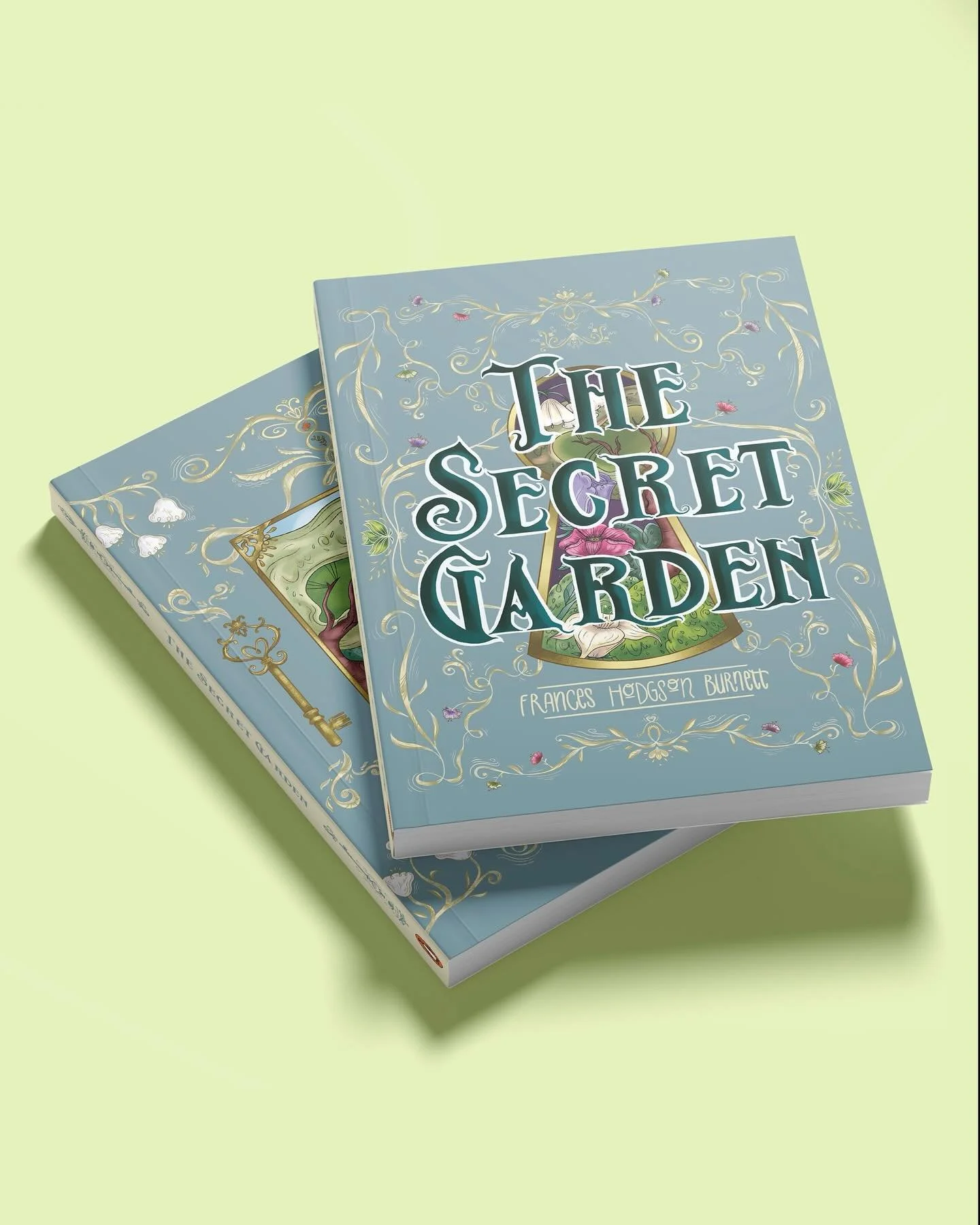 Hi~ here&rsquo;s my book cover for The Secret Garden!📚 This project is still very much a work in progress but I think I can start sharing the spreads that I&rsquo;ve completed!🌱🪻🐛